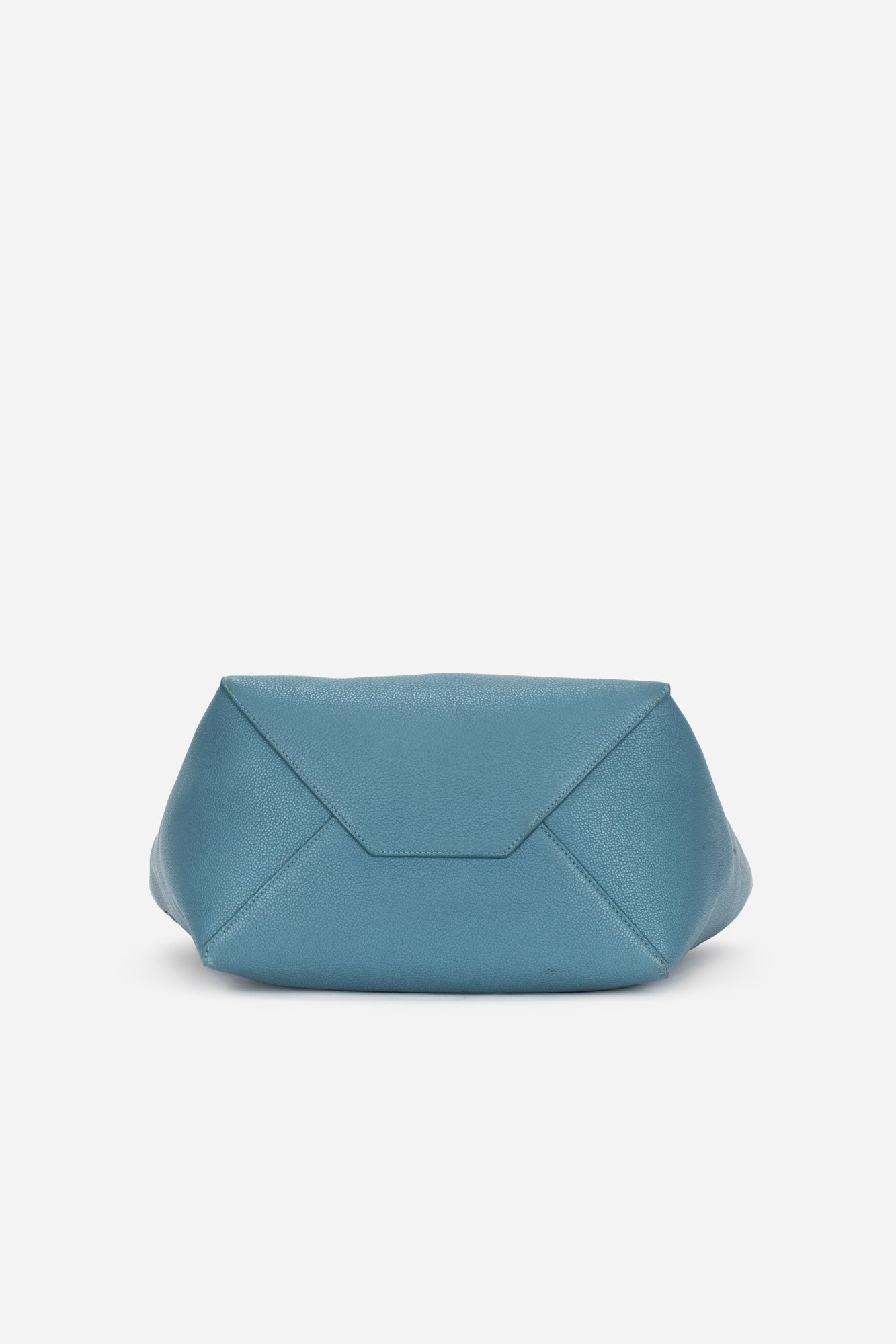 Blue Leather Small Cabas Phantom Tote Bag