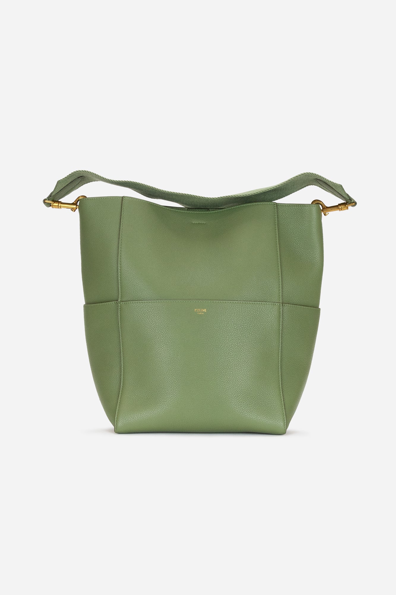 Khaki Sangle Bucket Bag