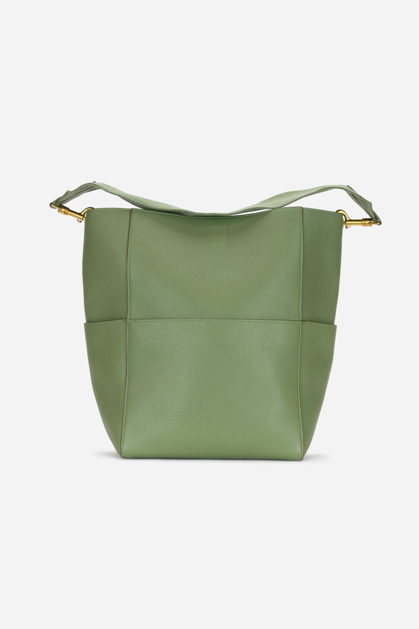 Khaki Sangle Bucket Bag