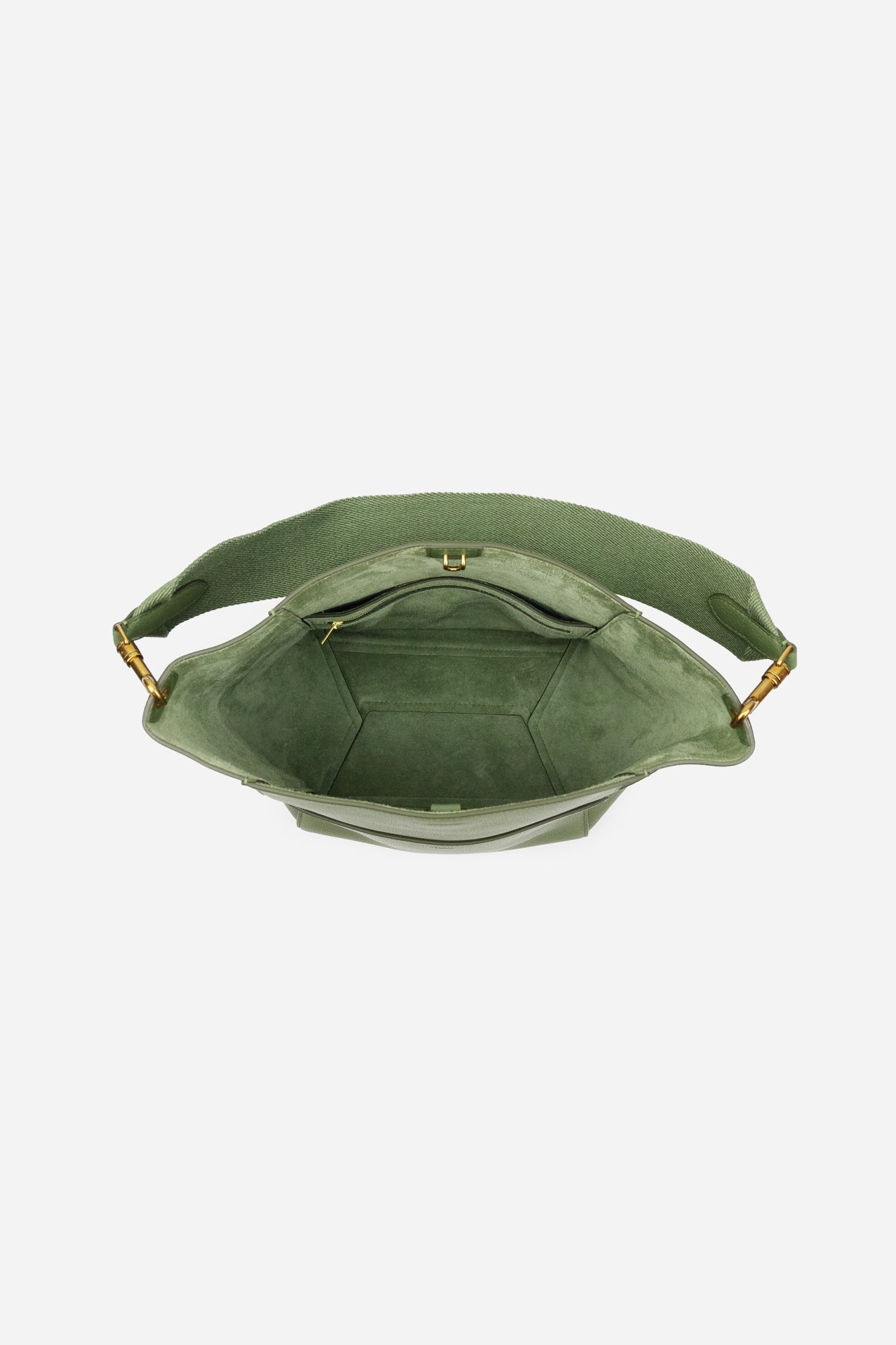 Khaki Sangle Bucket Bag