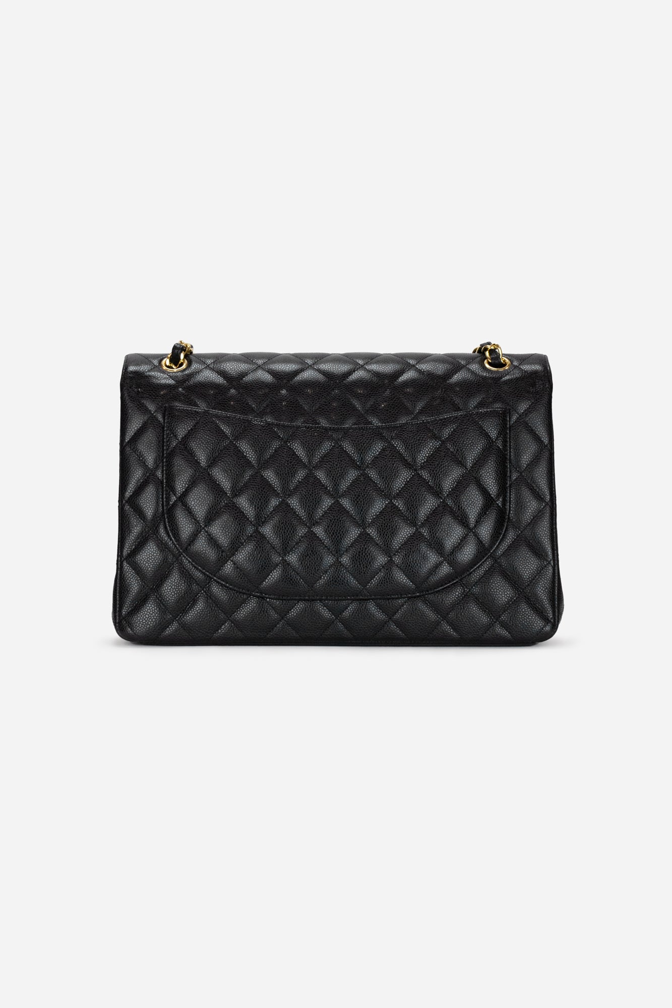 Black Caviar Maxi Classic Double Flap
