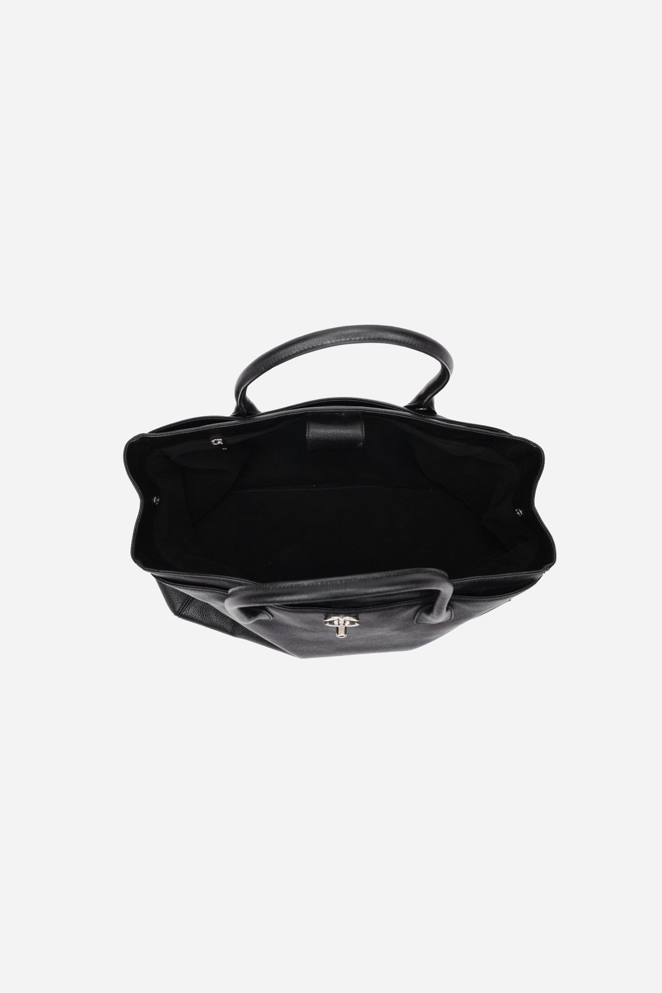 Black Caviar Medium Executive Cerf Tote