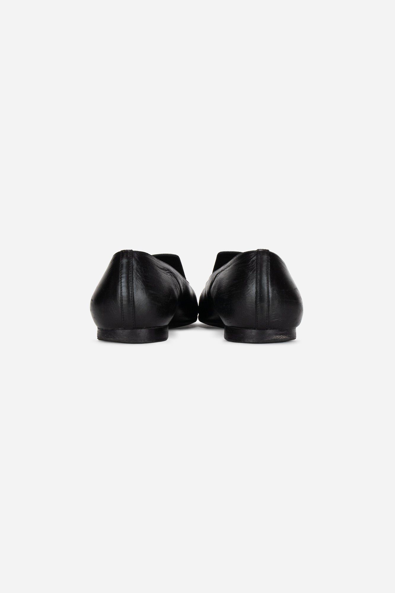 Black Interlocking CC Logo Loafers