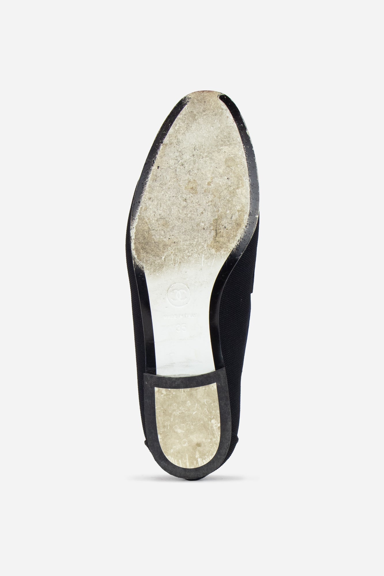 Blue Gold Interlocking CC Logo Loafers