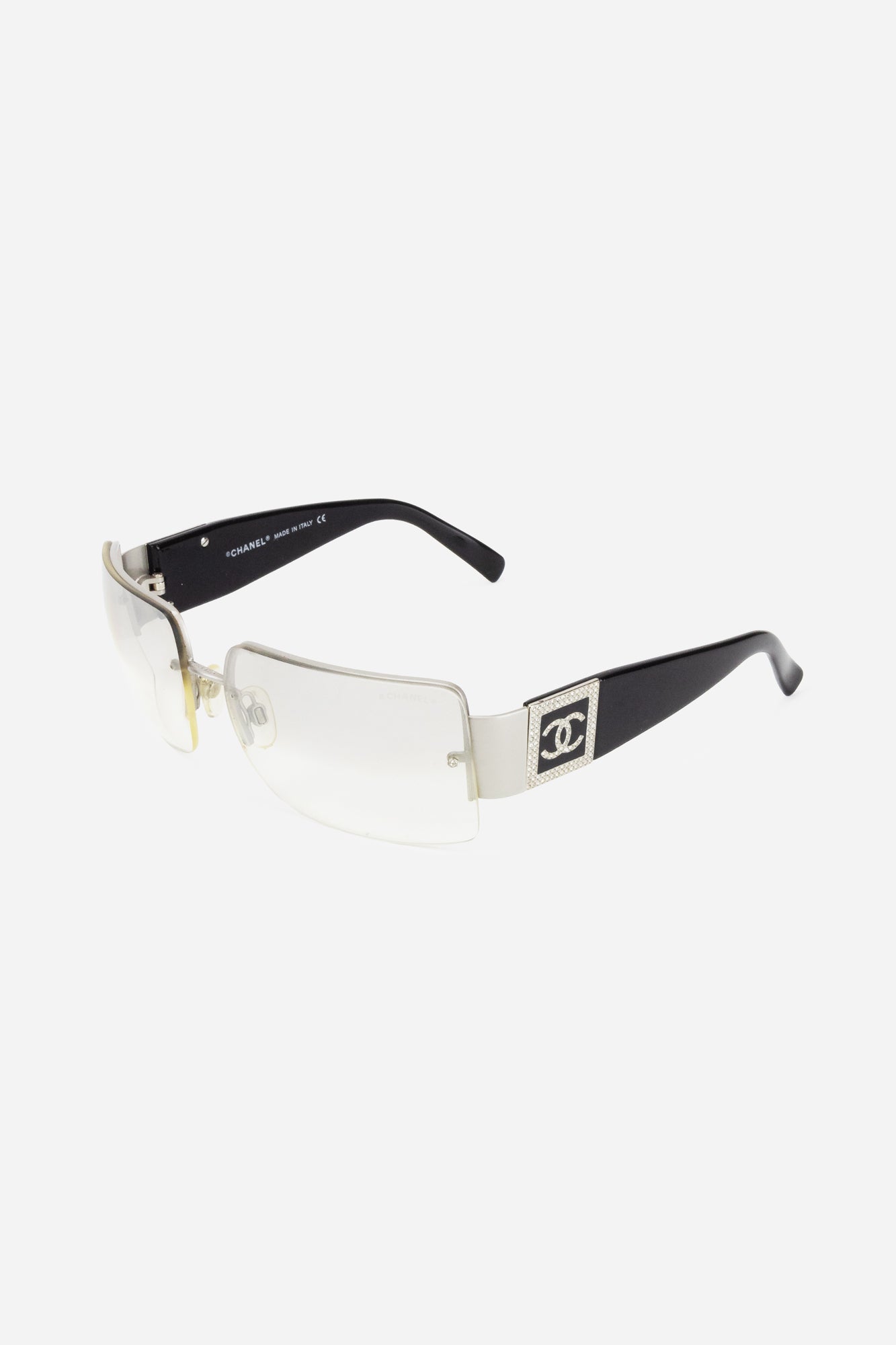 Crystal CC Logo Sunglasses