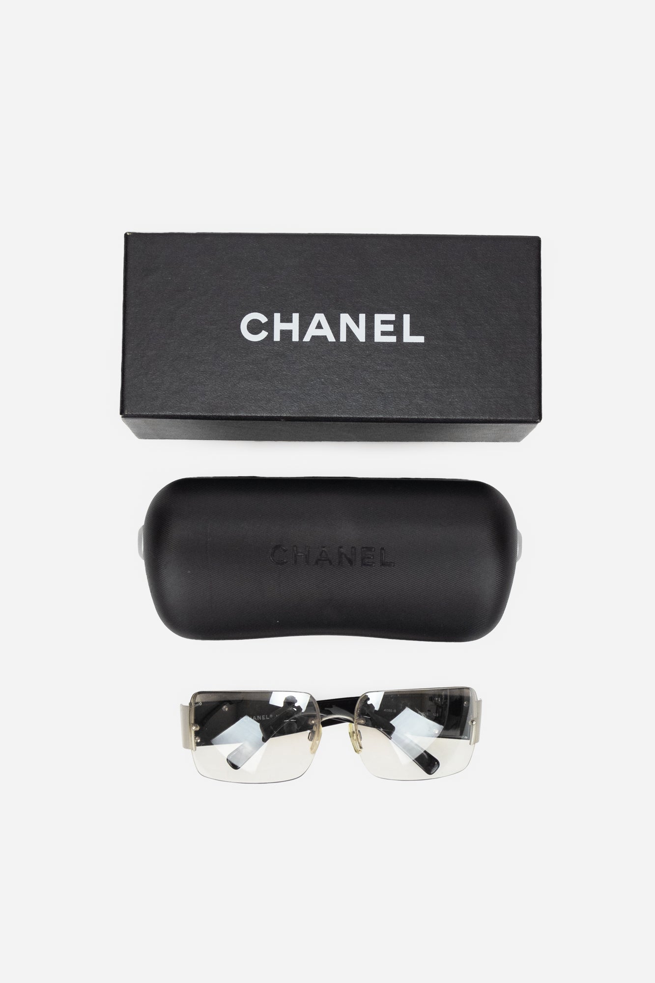 Crystal CC Logo Sunglasses