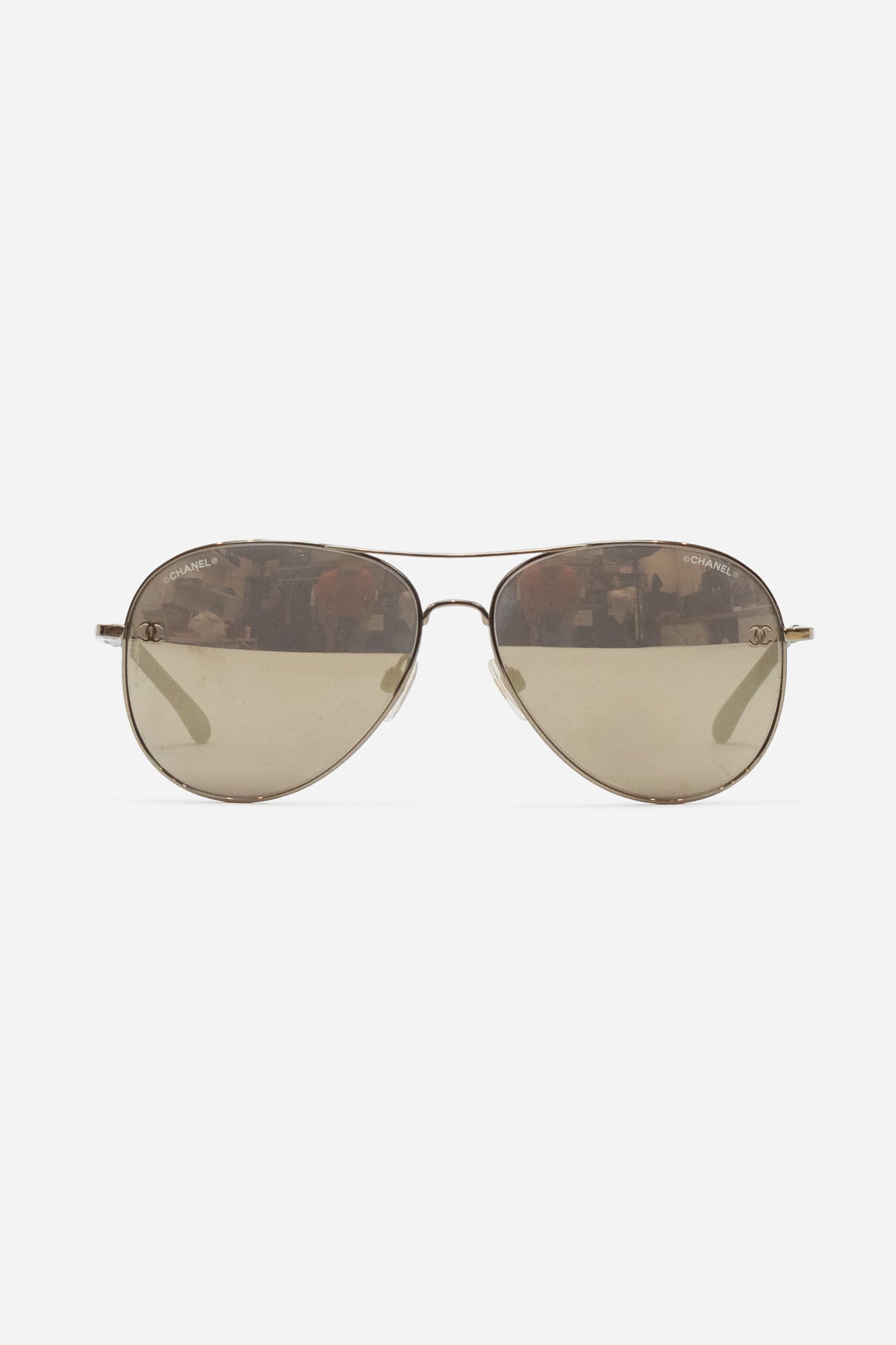 Metallic Pilot Aviators Sunglasses
