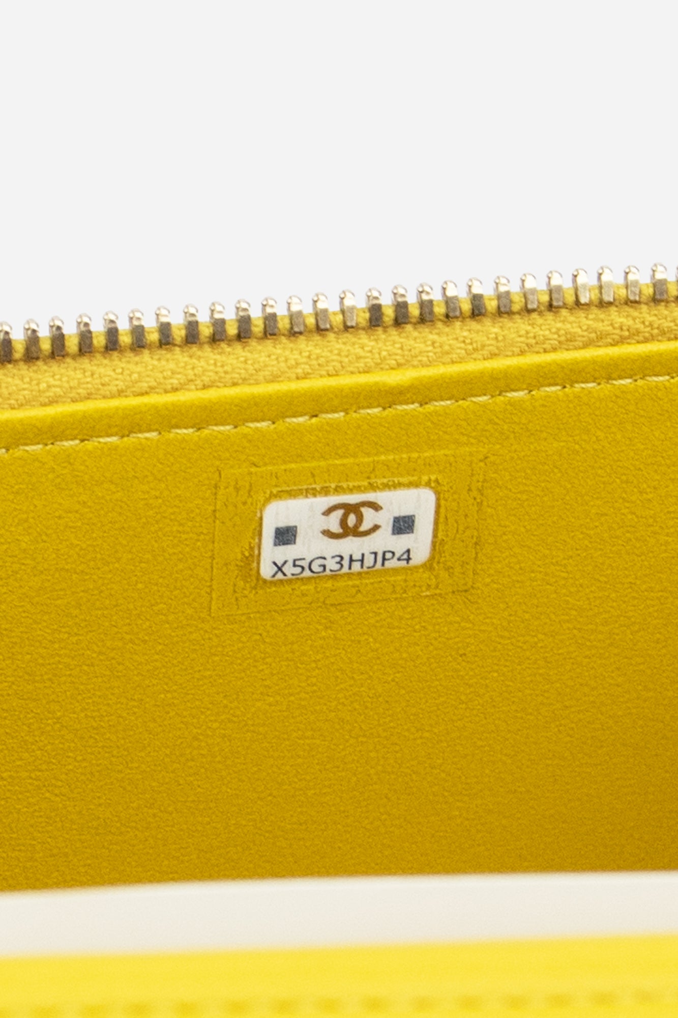 Yellow Lambskin Leather Mini Vanity Case with Top Handle