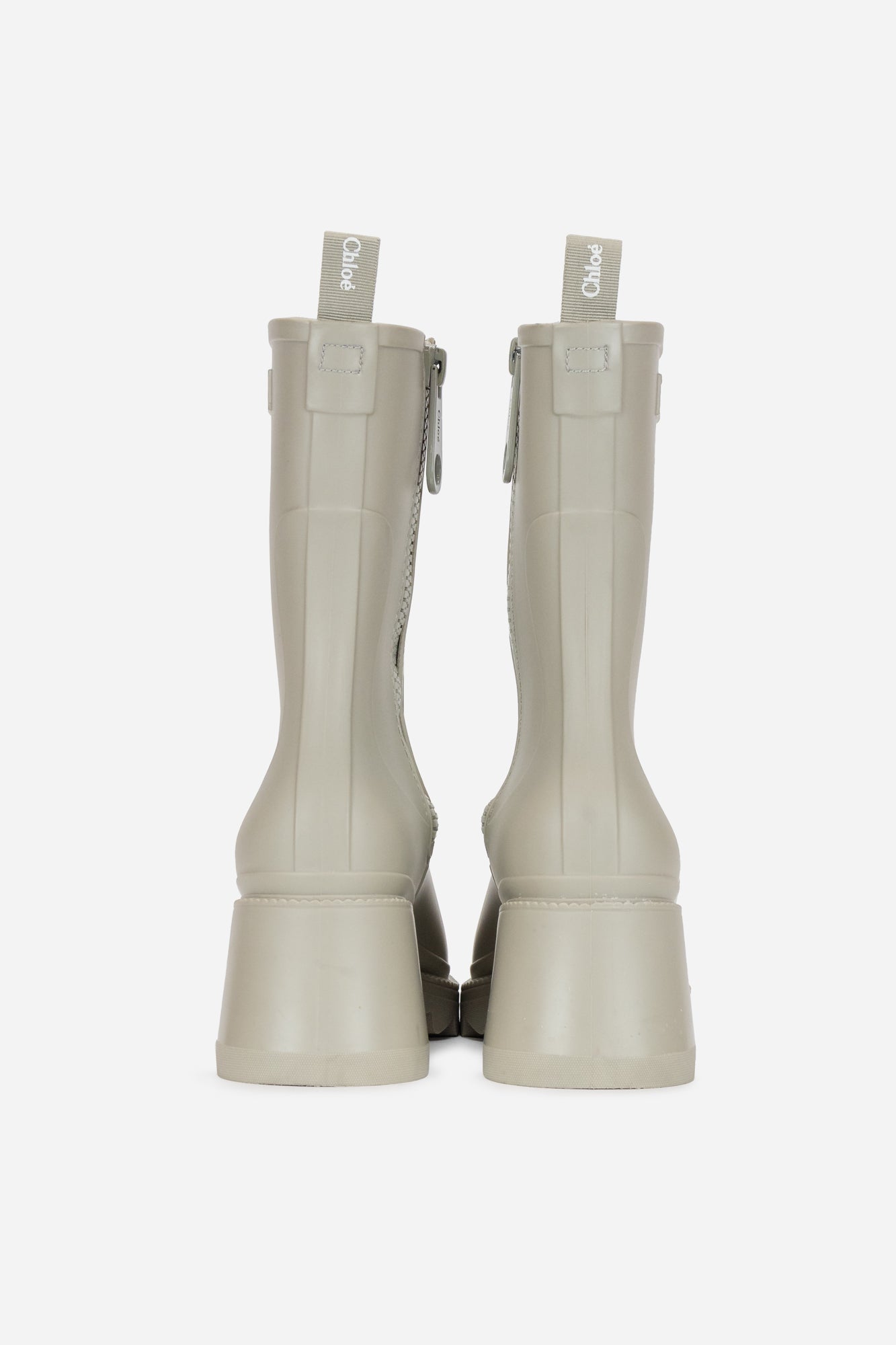 Taupe Rubber Rain Boots