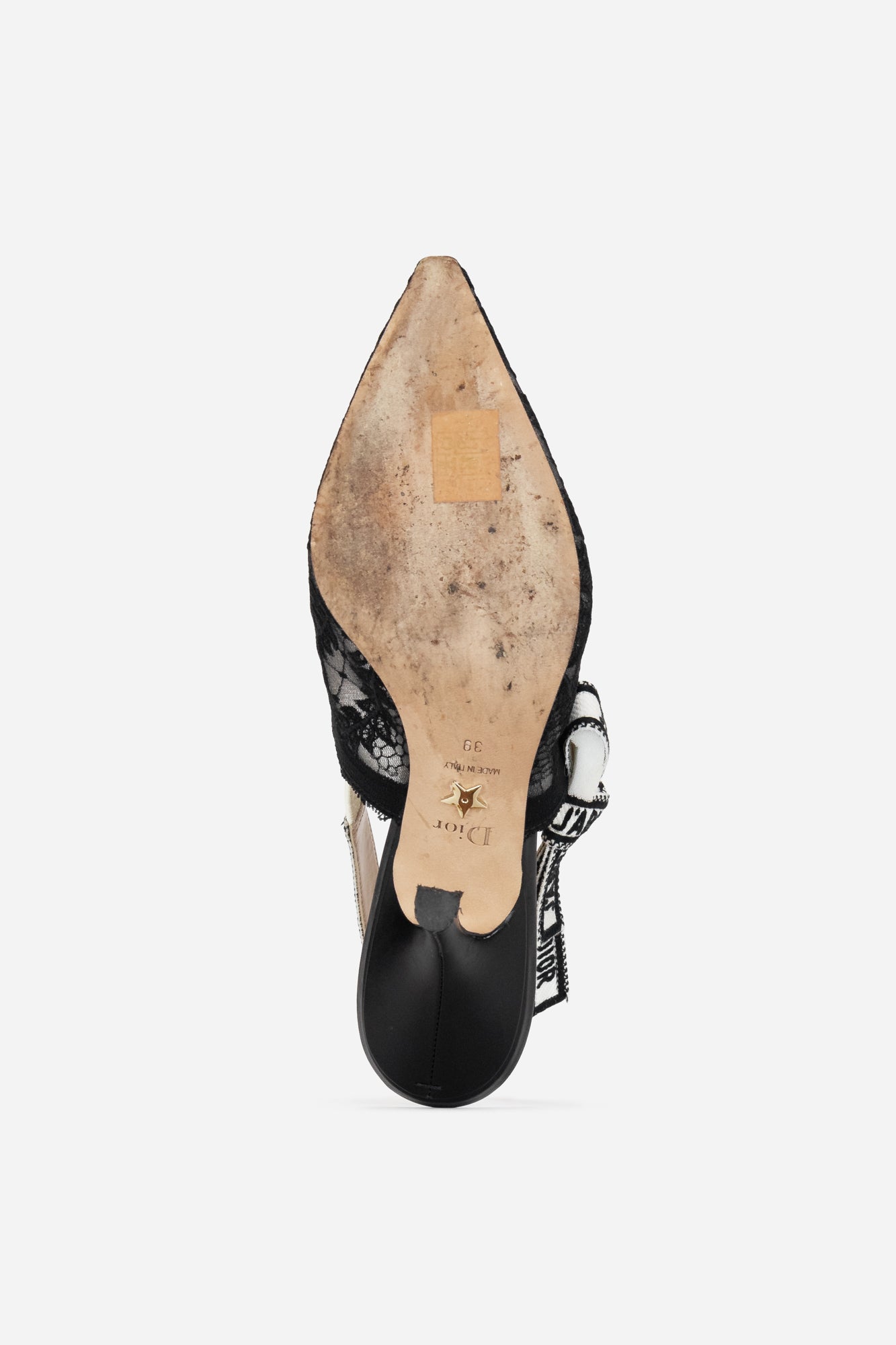 Black J'Adior Lace Slingback Pump