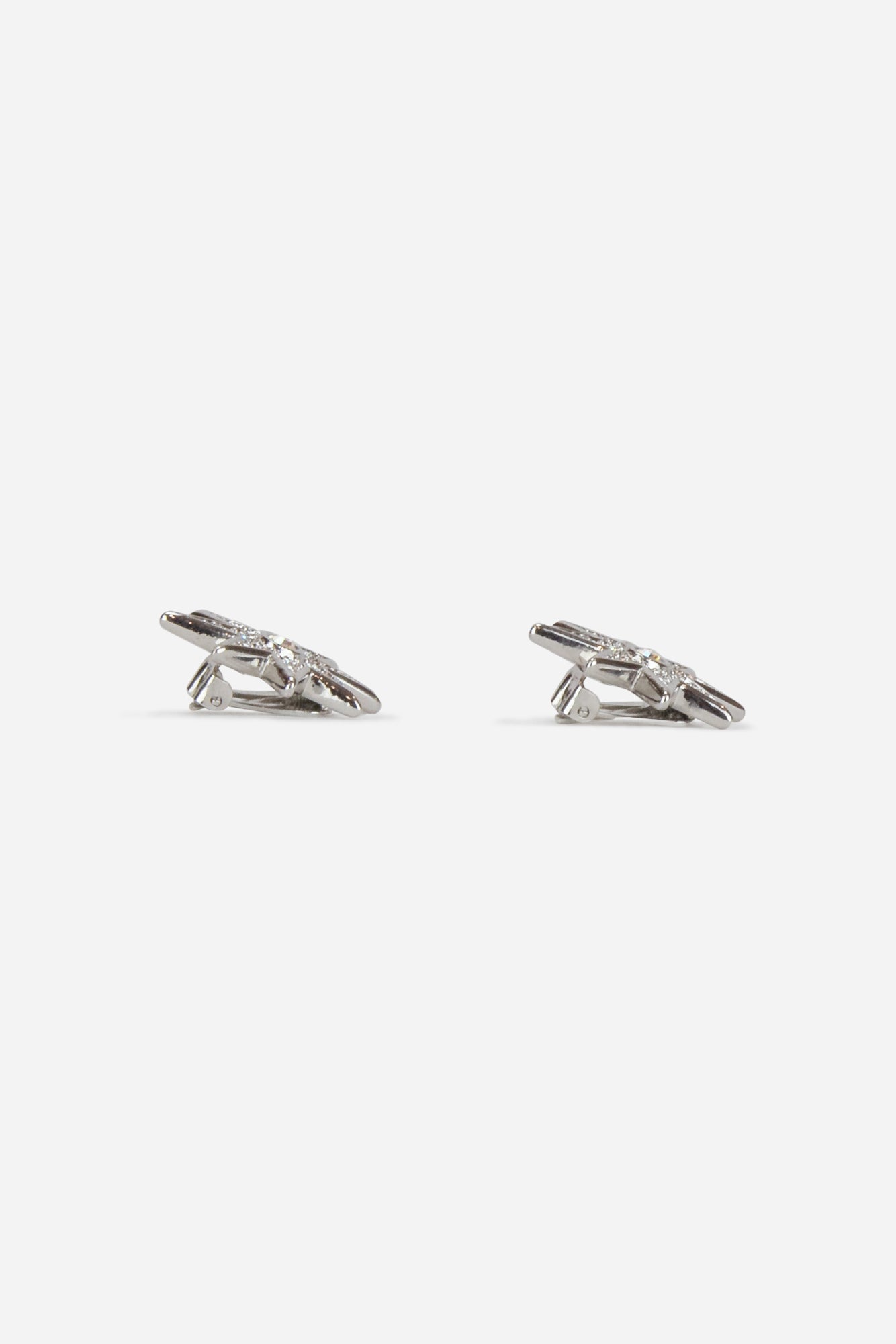 Diamond Crystal Clip-on Earrings