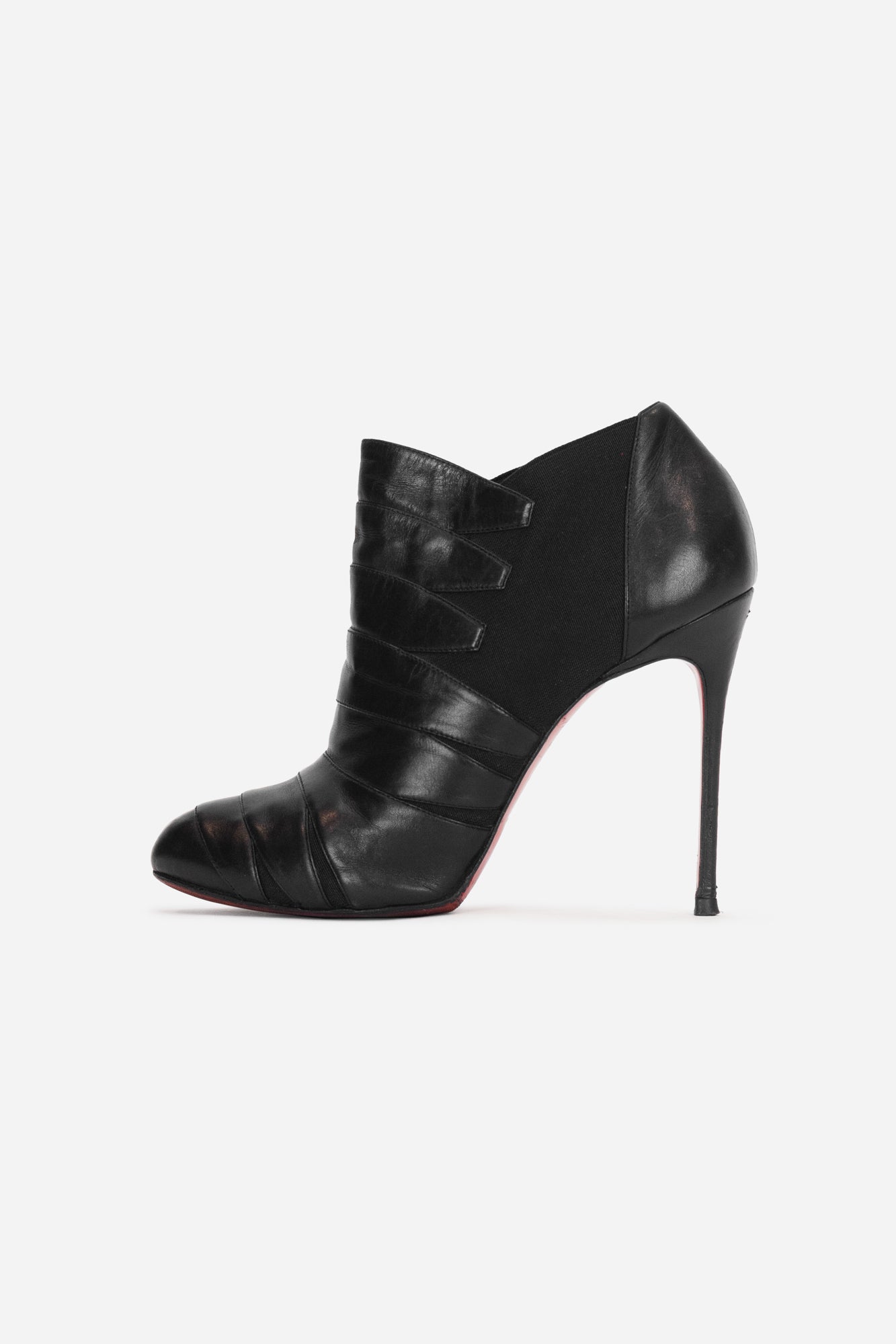 Black Leather Lina Boots