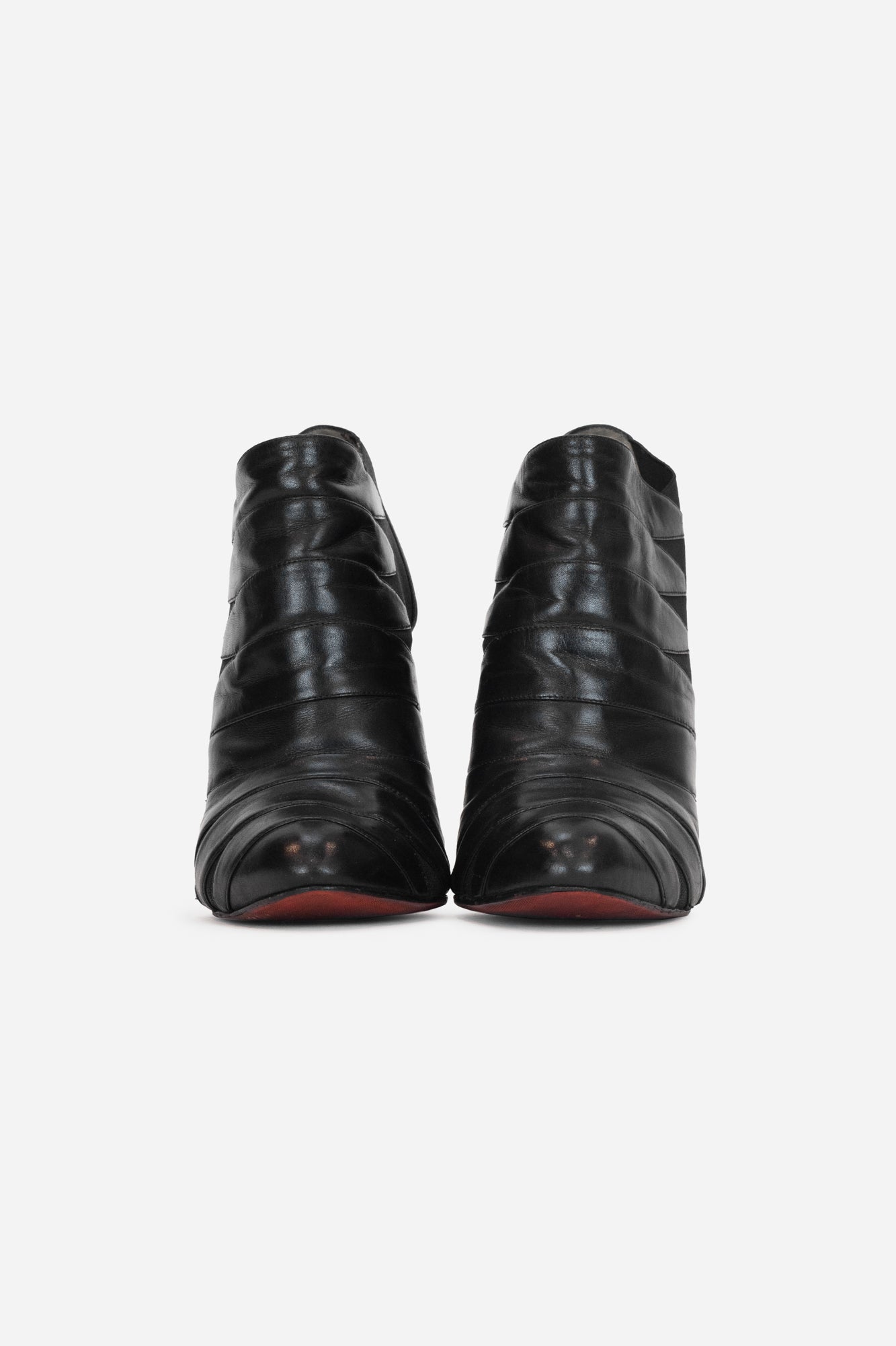 Black Leather Lina Boots