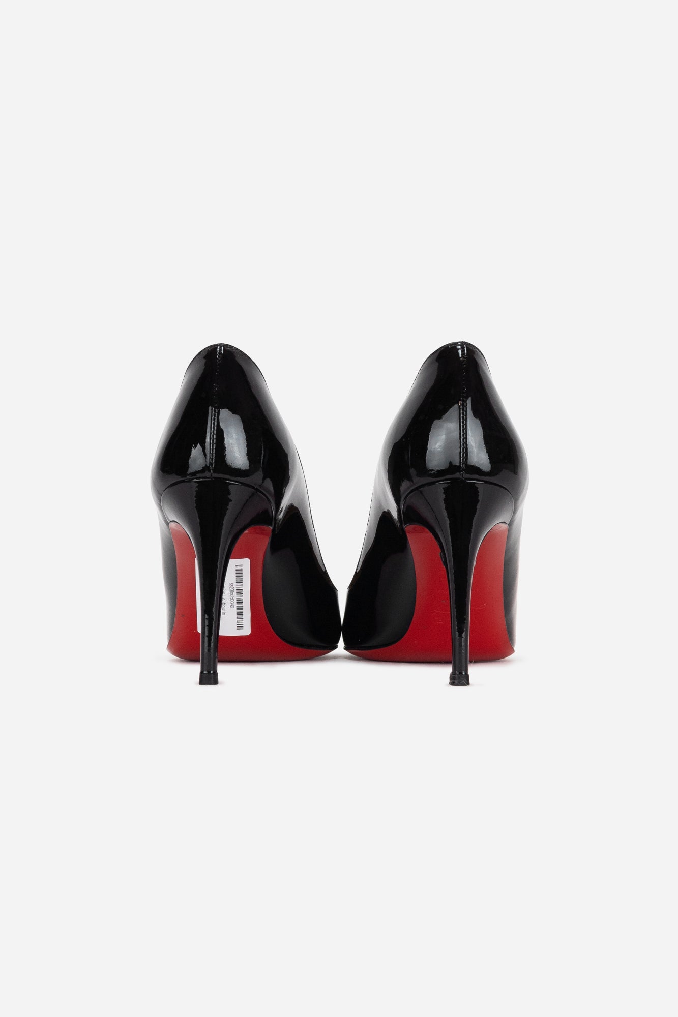 Black Patent Leather Simple Pump 85mm