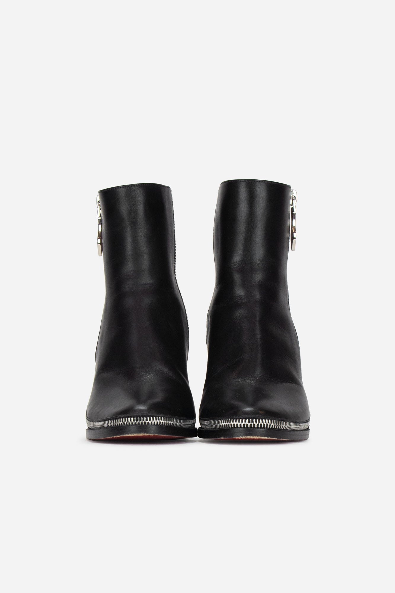 Black 'Veryvee' Ankle Boot 85 with Zipper Details