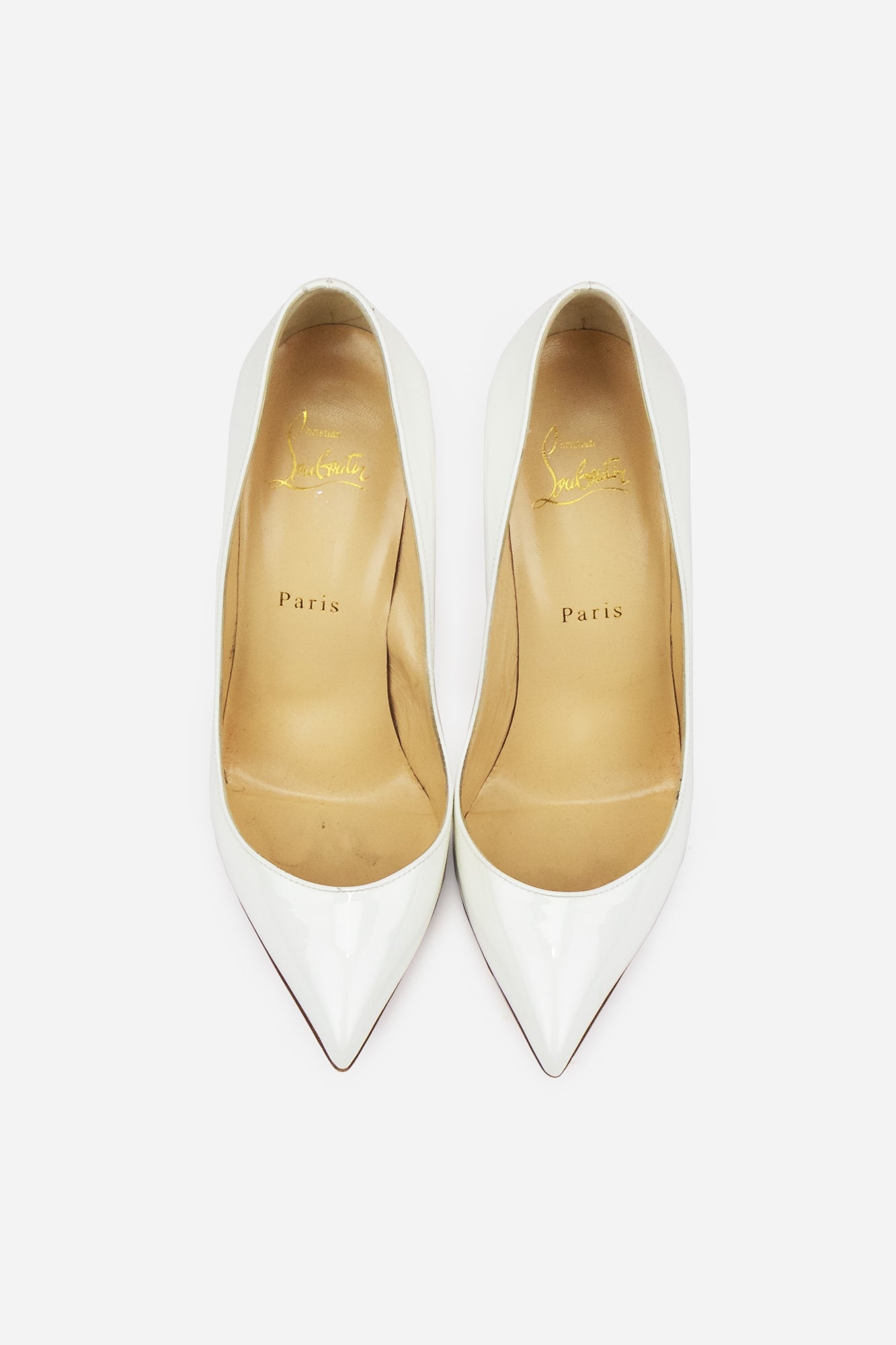 Latte patent pigalle follies 100mm pumps