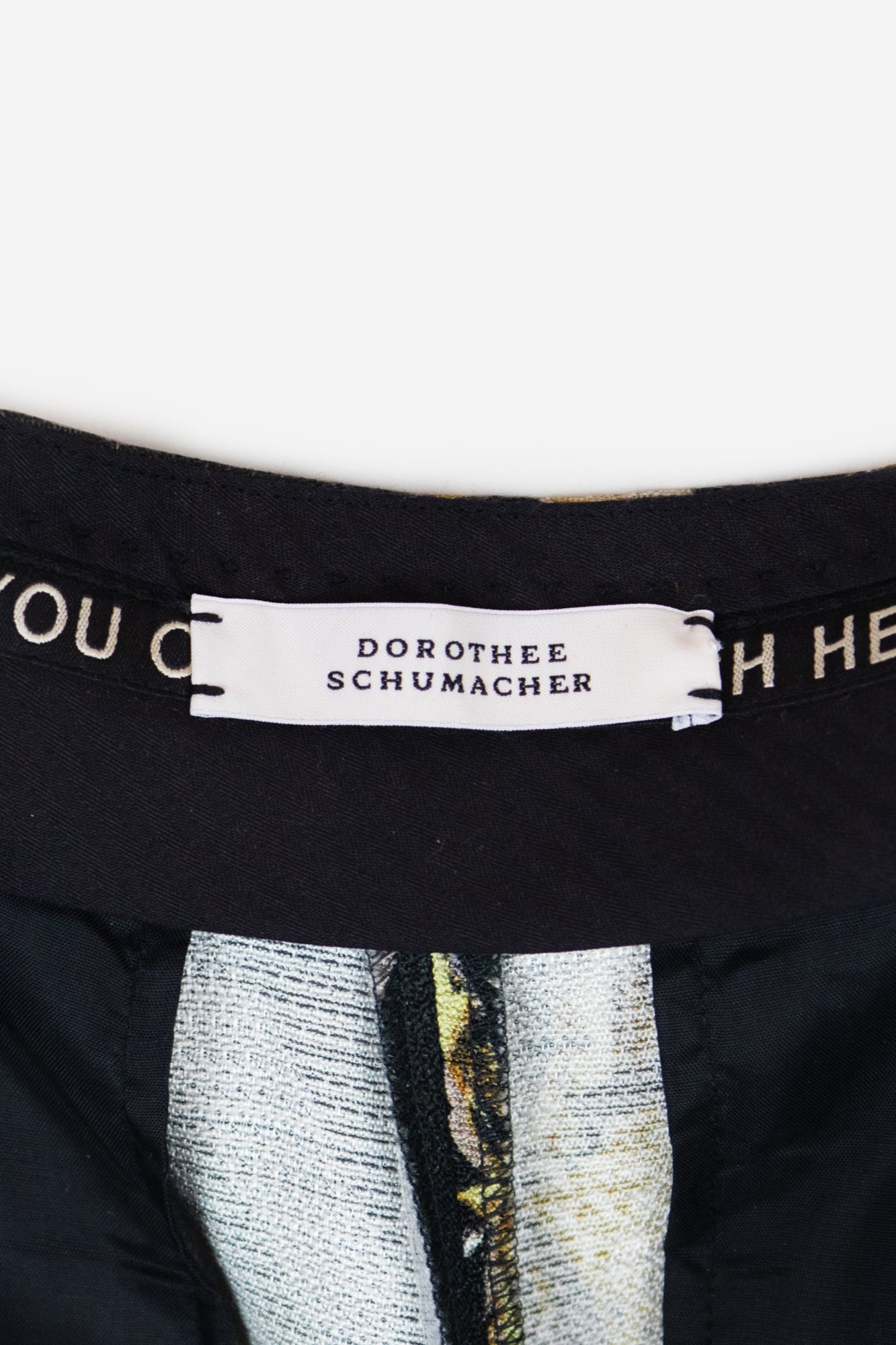 Black Floral Printed Cropped Trousers