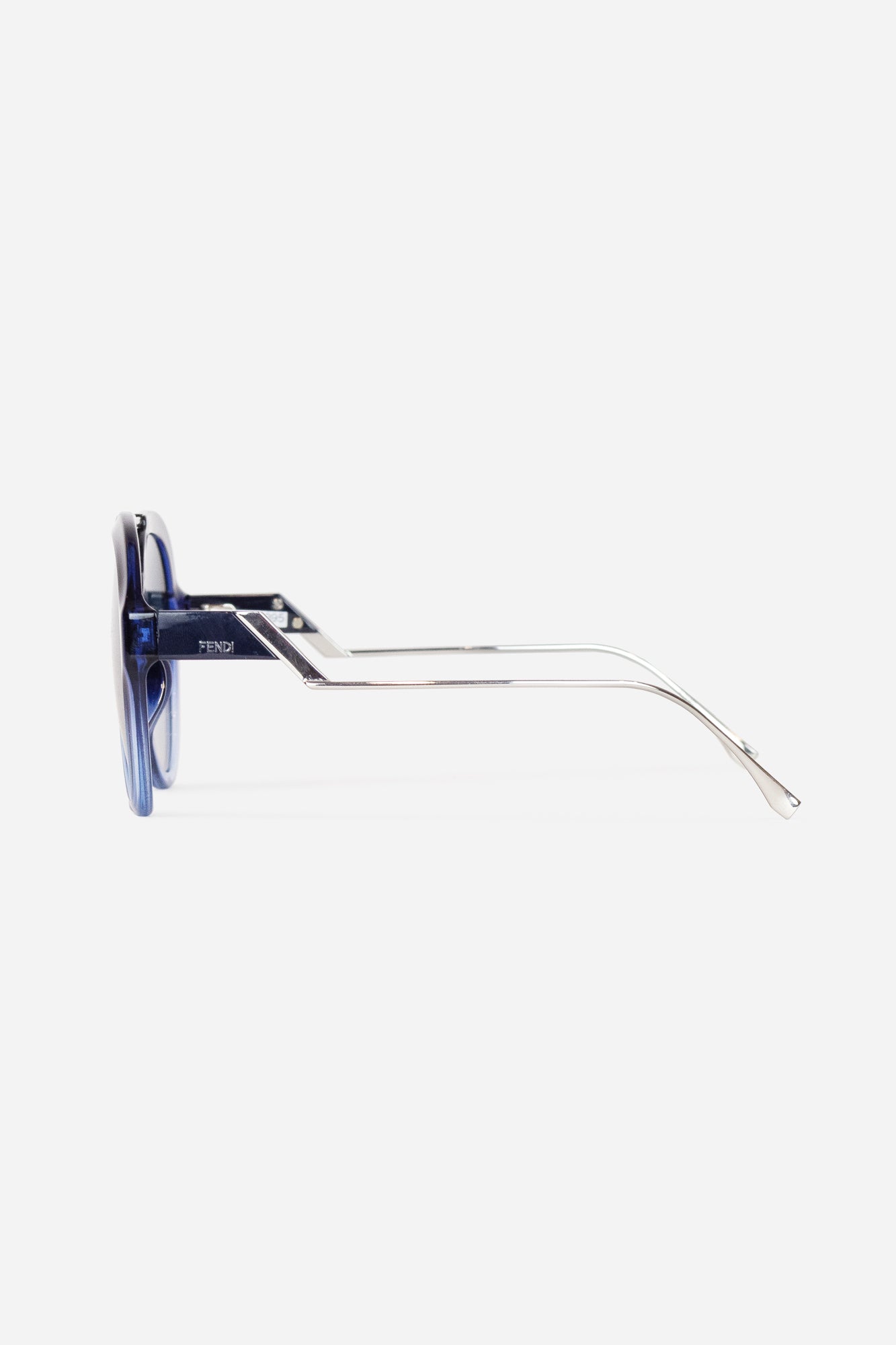 Black and Blue Gradient Lens Aviator Sunglasses