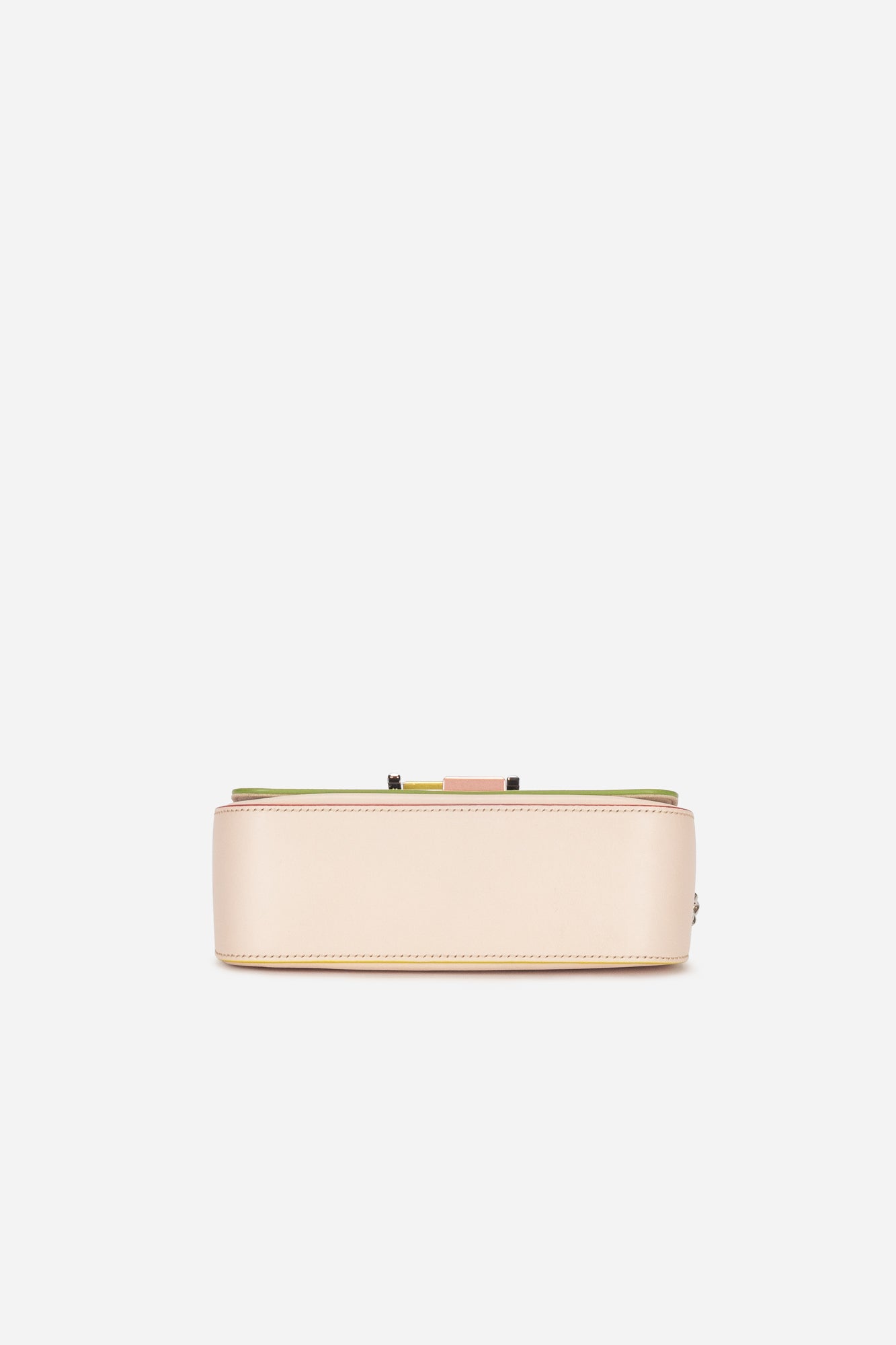 Light Pink Leather 3 Baguette Shoulder Bag