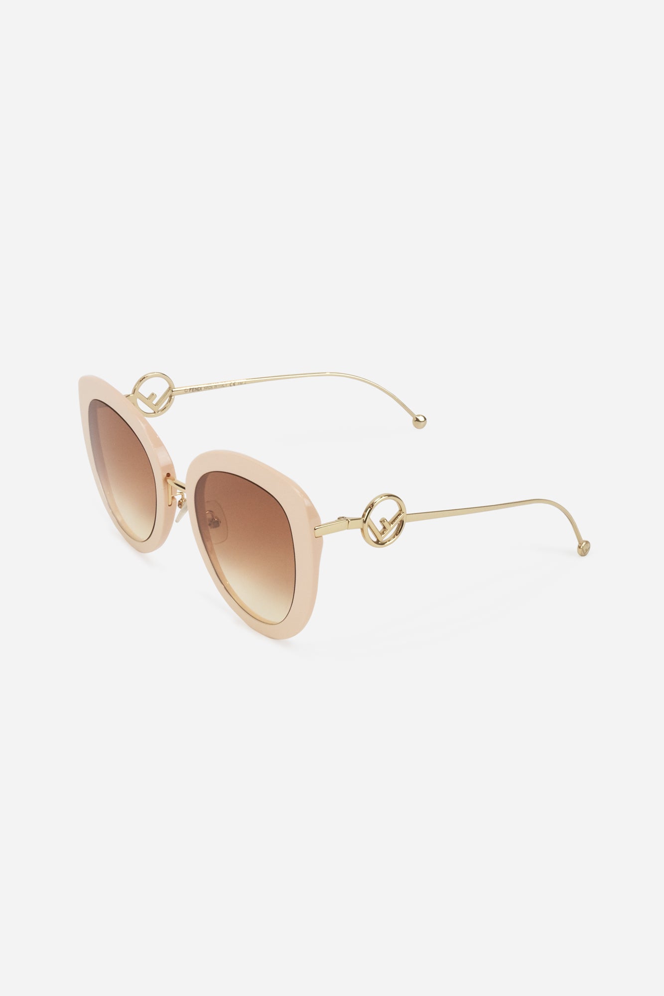 Pink F Cat Eye Sunglasses