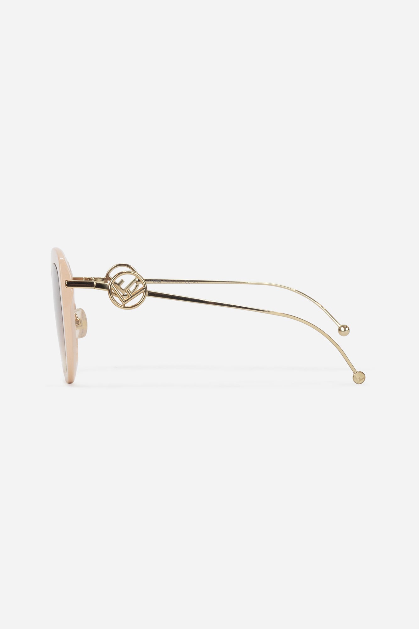 Pink F Cat Eye Sunglasses
