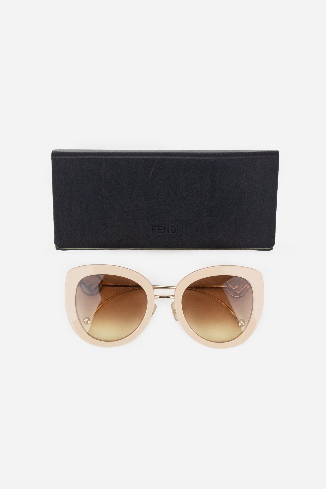 Pink F Cat Eye Sunglasses