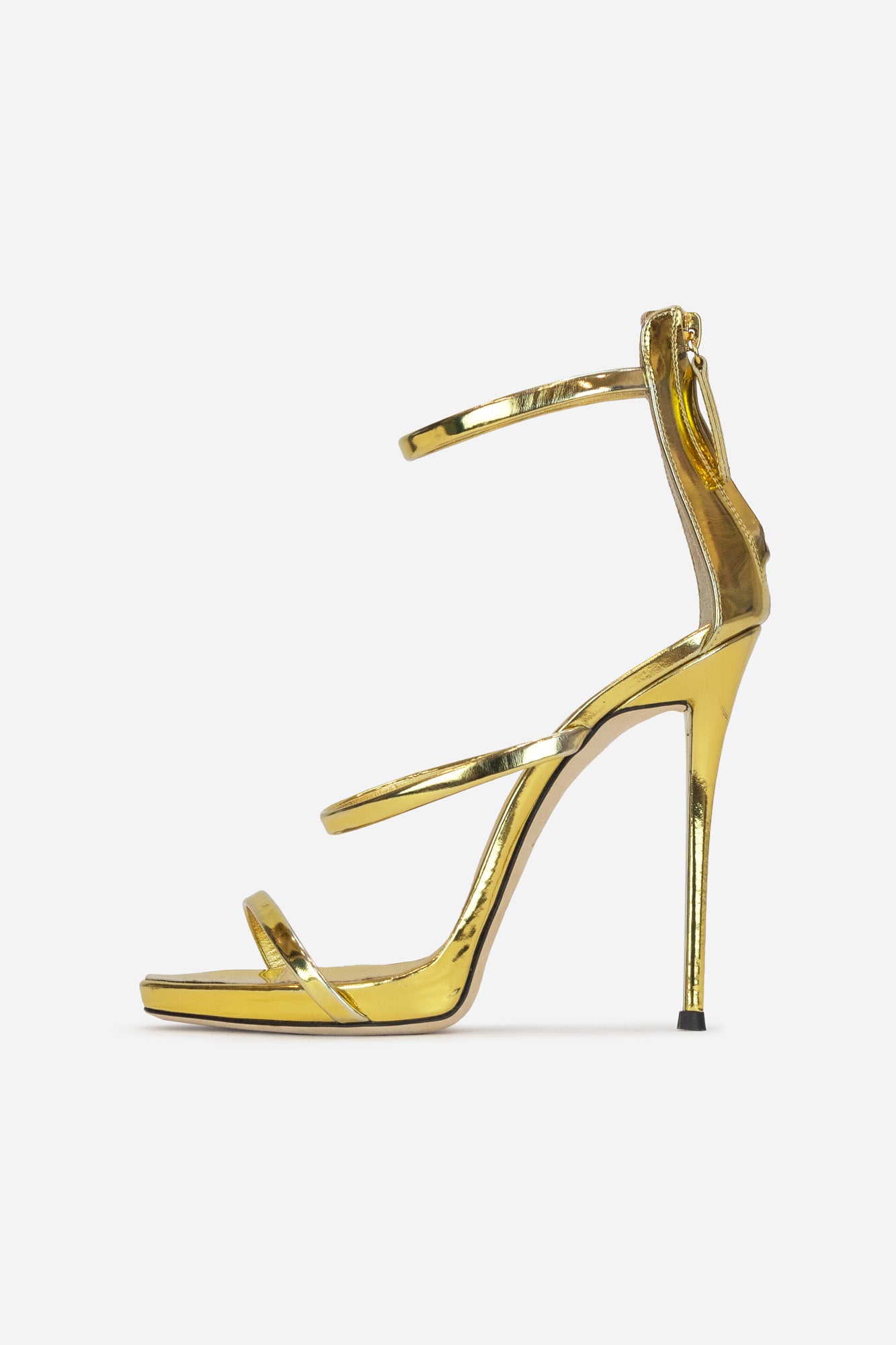 Metallic Gold Strappy Sandals