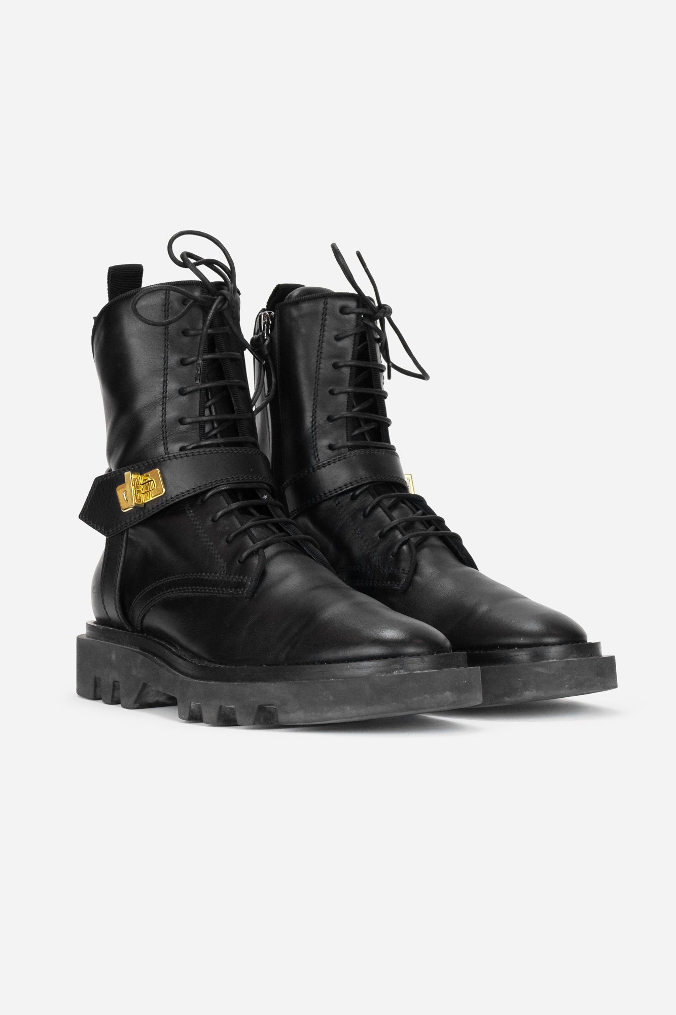 Black Eden Ankle Boots Leather