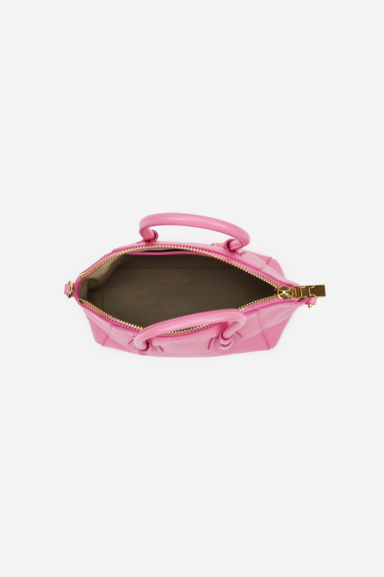 Pink Leather Mini Antigona Bag