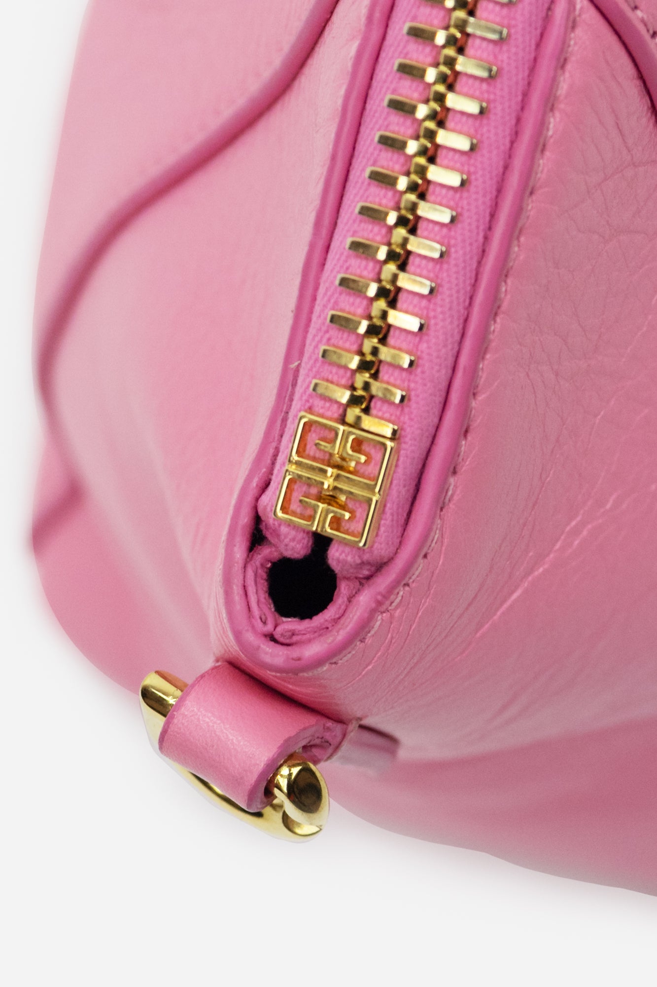 Pink Leather Mini Antigona Bag