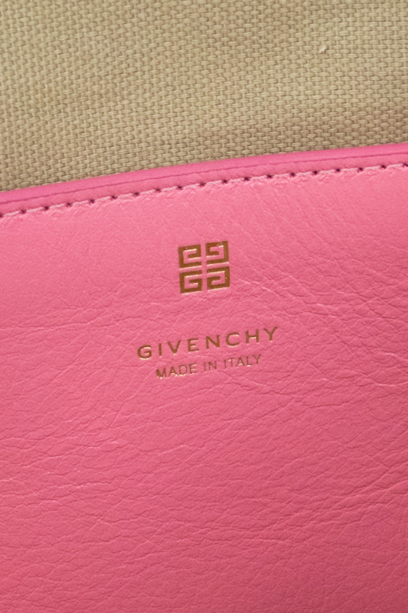 Pink Leather Mini Antigona Bag
