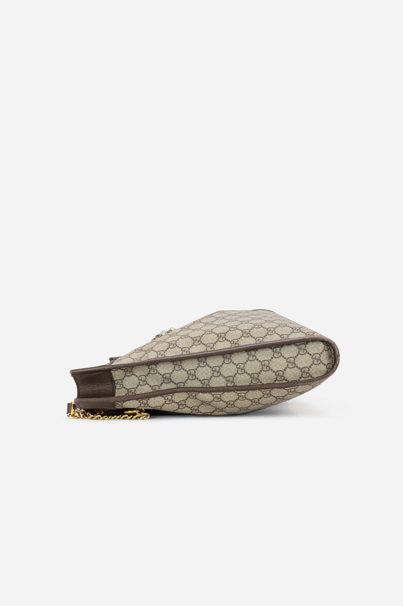 Beige GG Supreme Monogram Large Raja Chain Tote