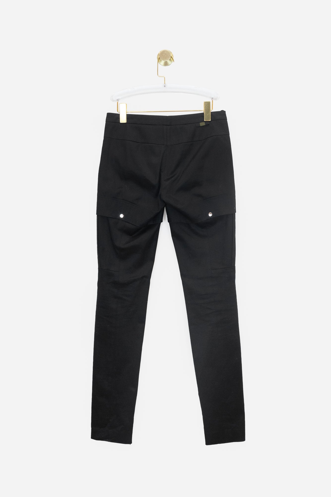 Black Cargo Pant with Side Zips