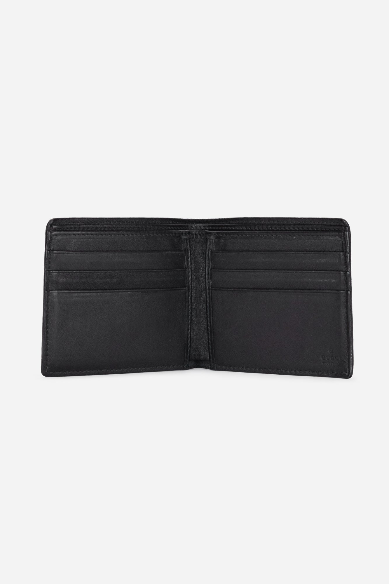Black Embossed GG Bi-fold Wallet