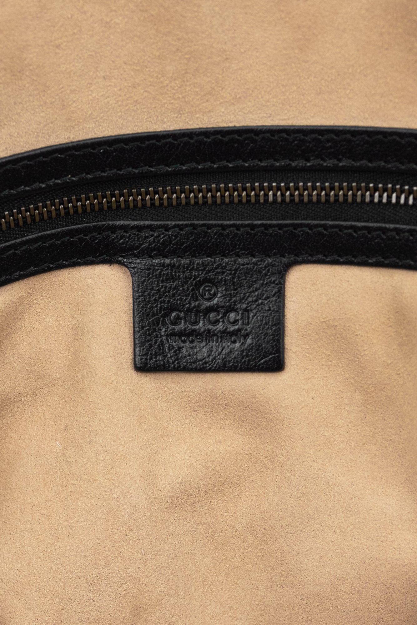 Black Leather GG Large Rebelle Top Handle Bag