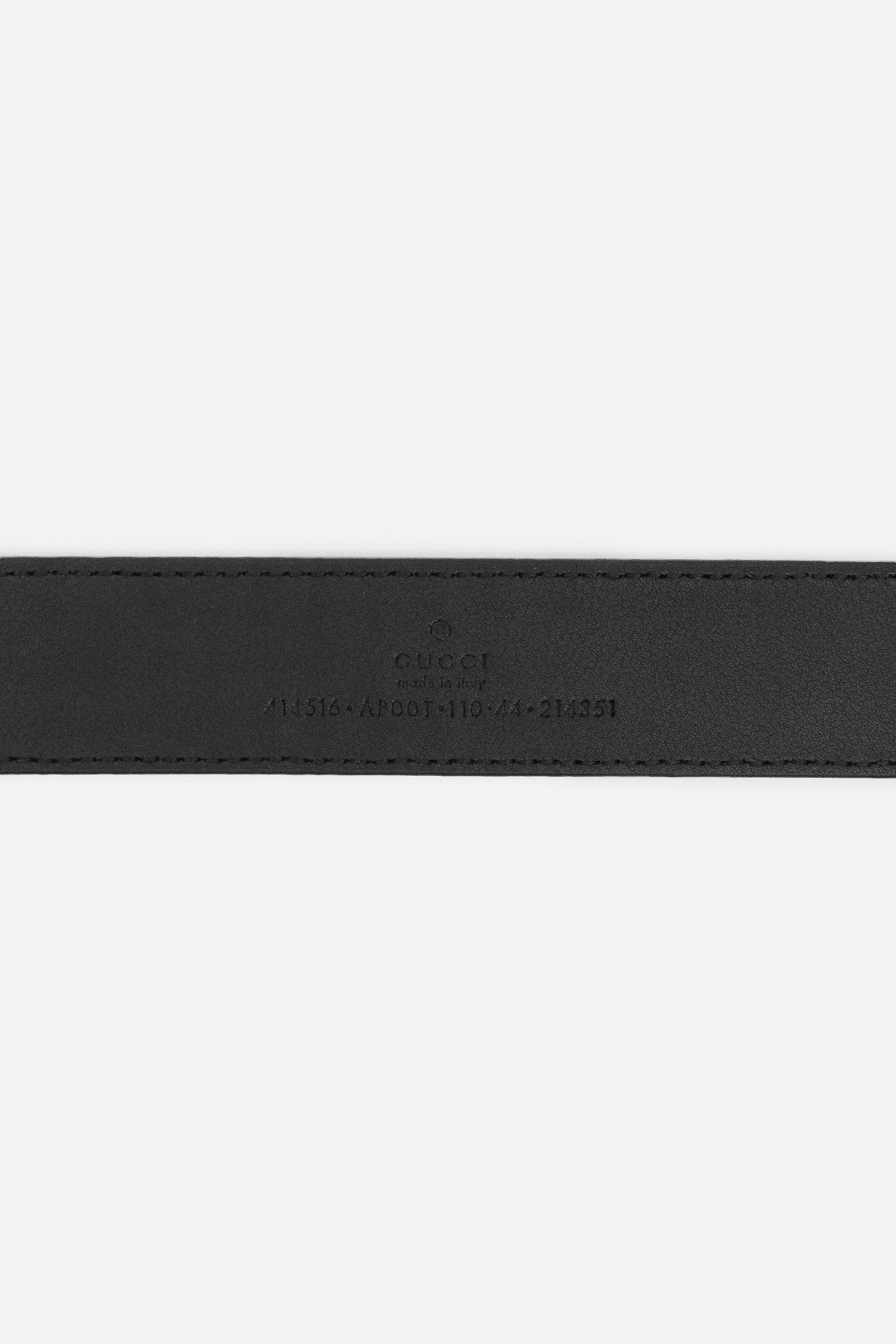 Black GG Marmont Leather Belt