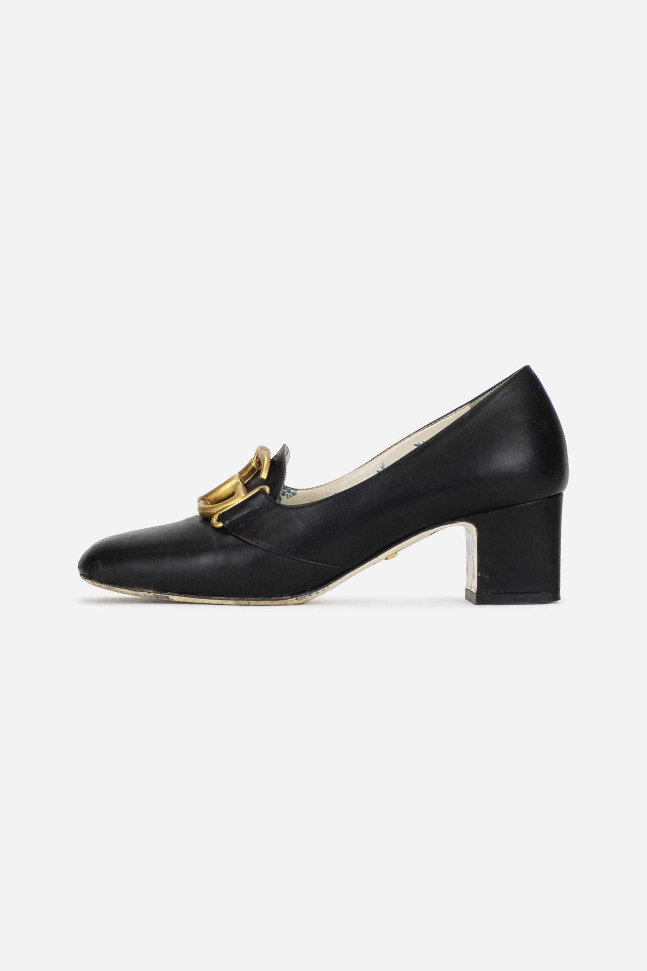 Black Marmont Leather Heels