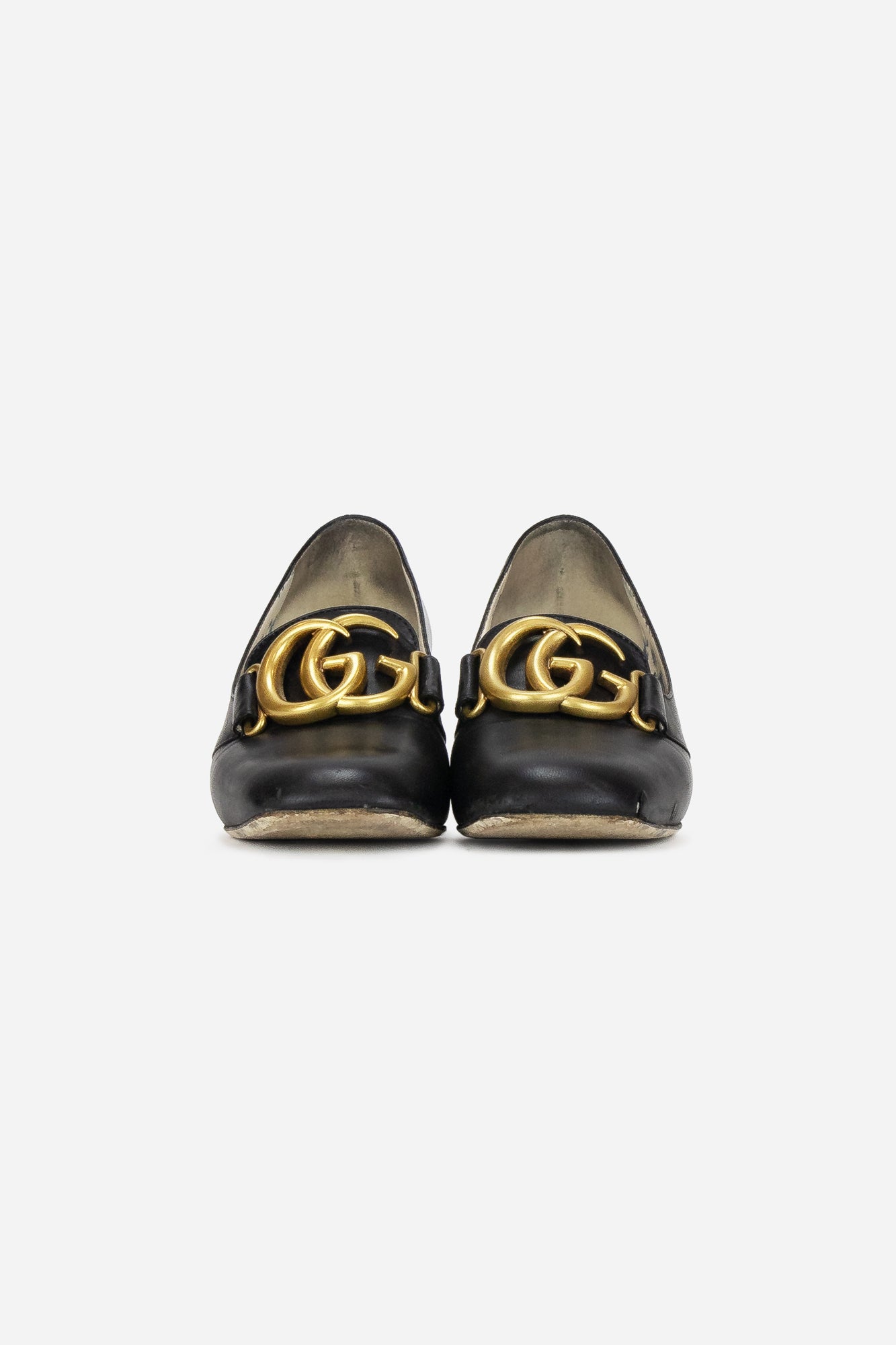 Black Marmont Leather Heels