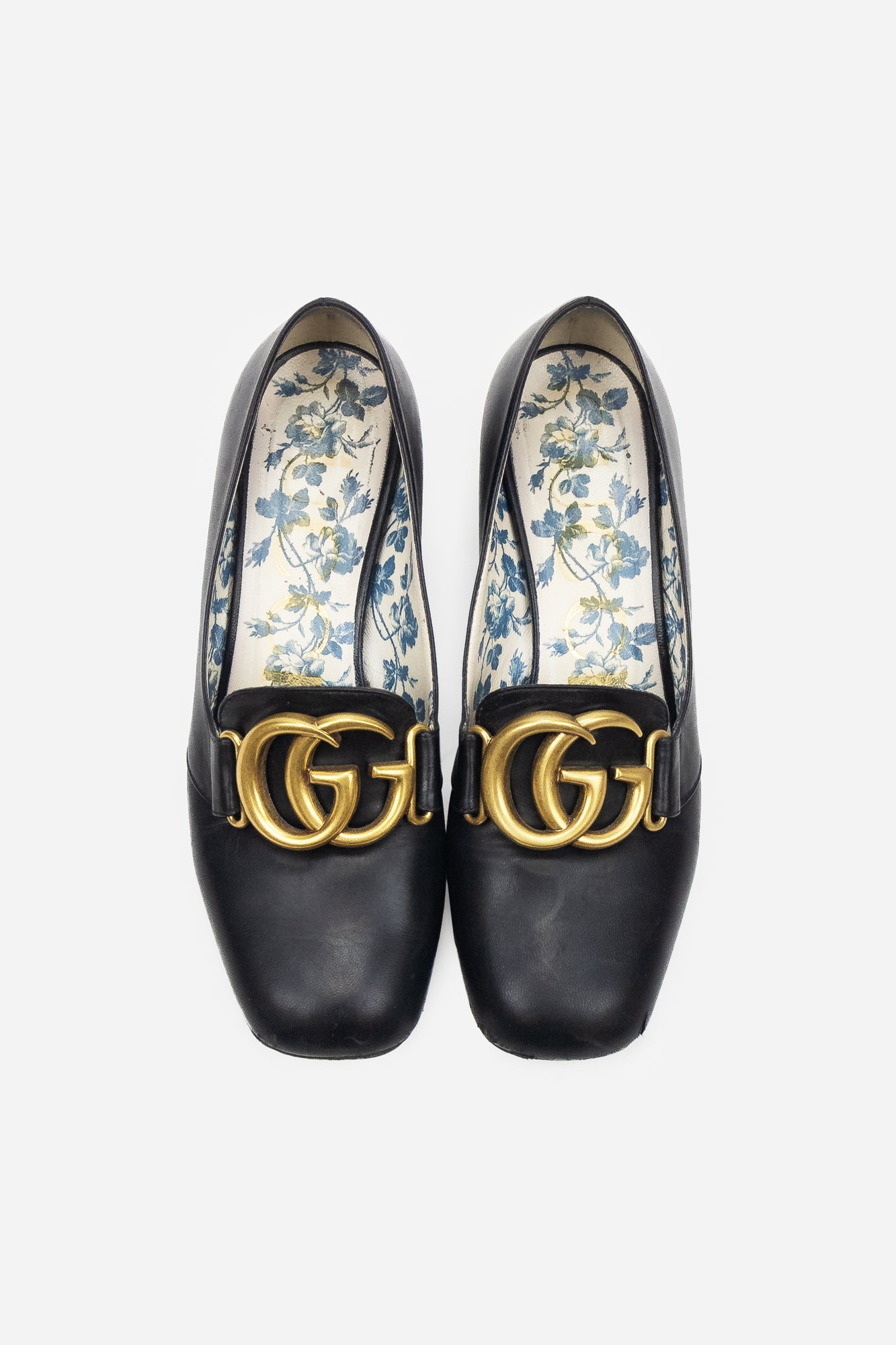 Black Marmont Leather Heels