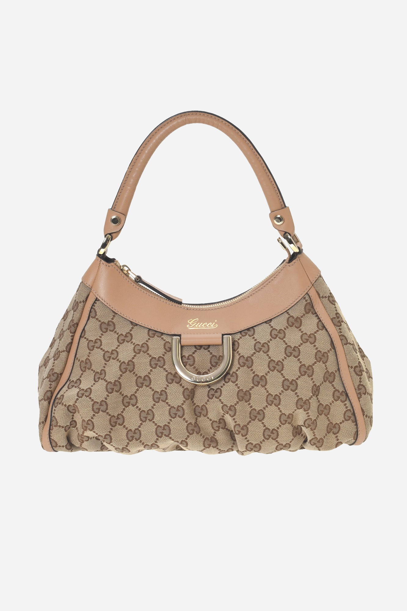 GG Canvas D-Gold Hobo Bag