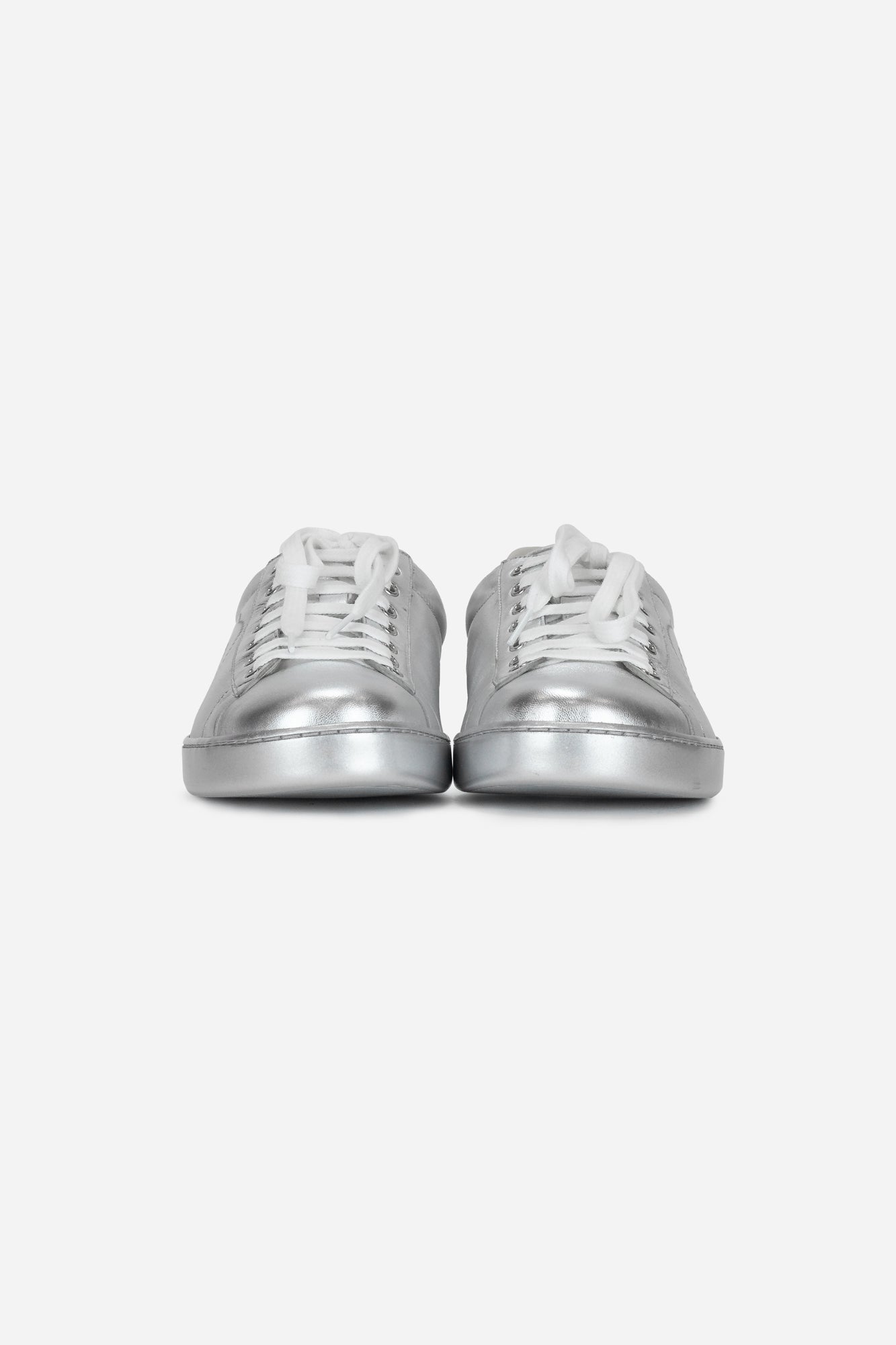 Interlocking Silver Metallic GG Sneakers
