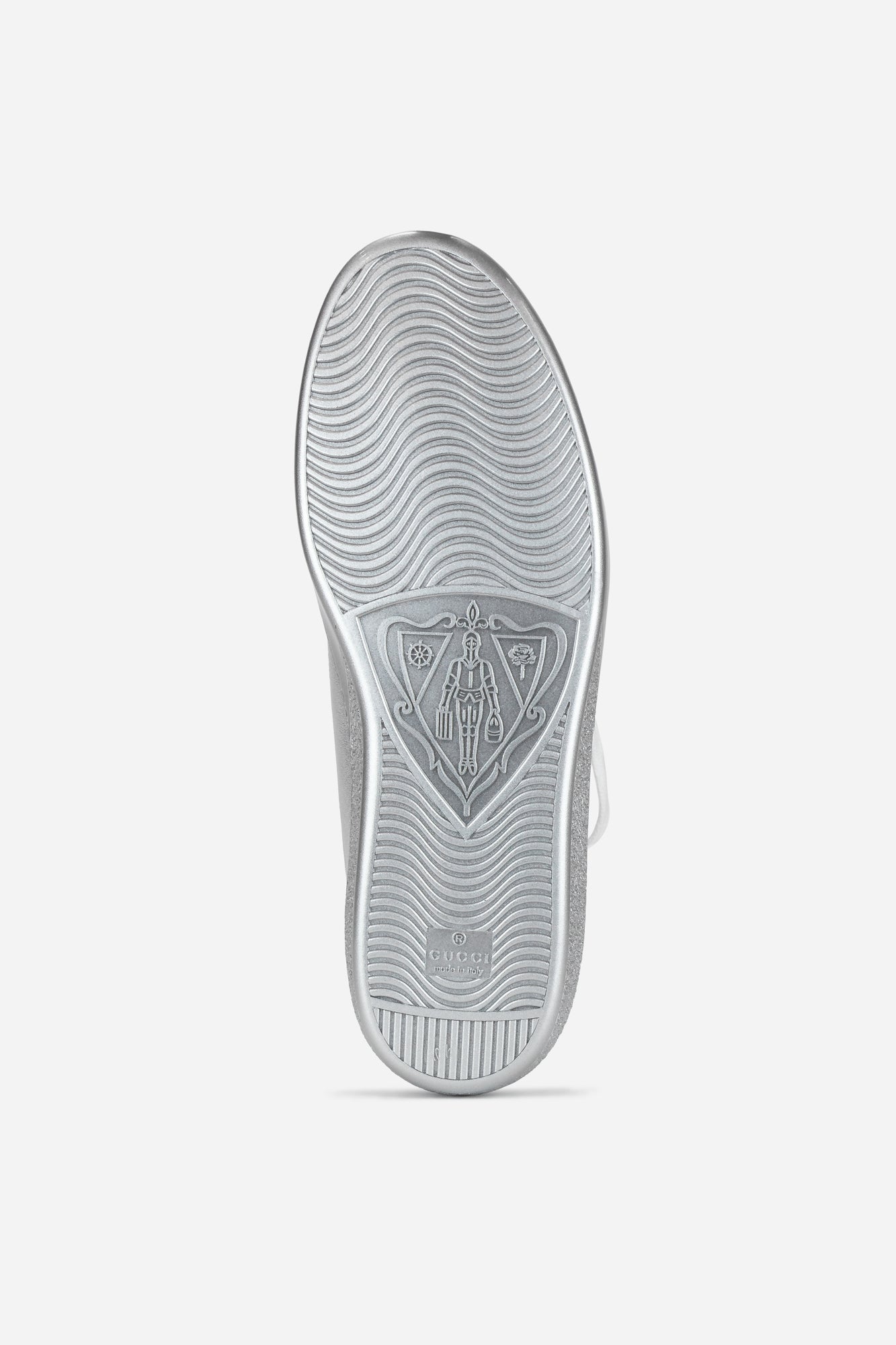 Interlocking Silver Metallic GG Sneakers