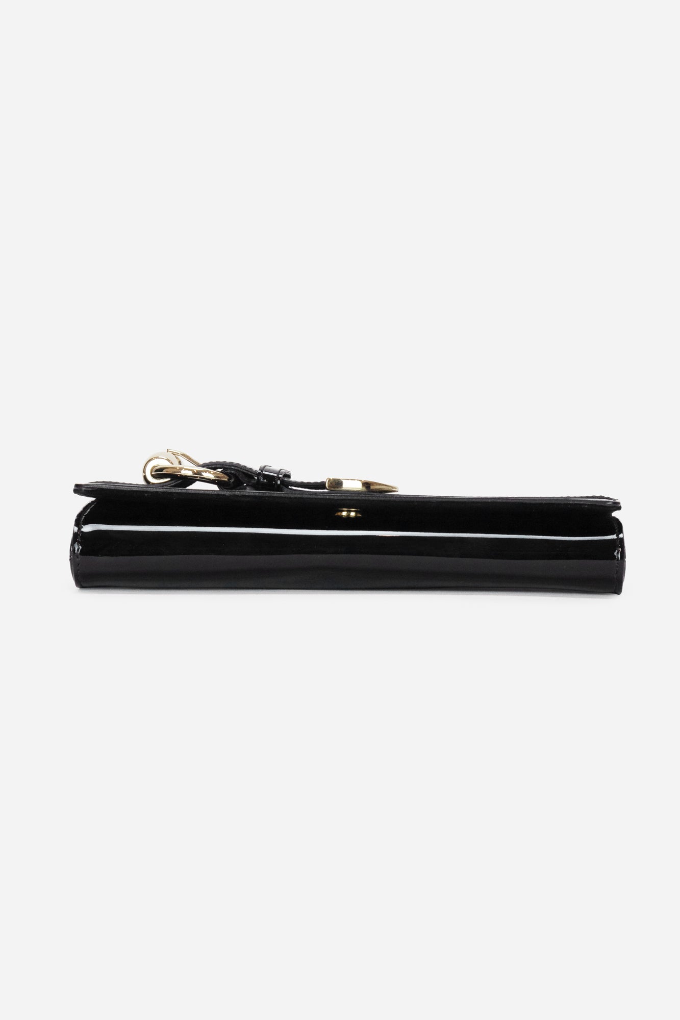 Patent Leather Buckle Wallet