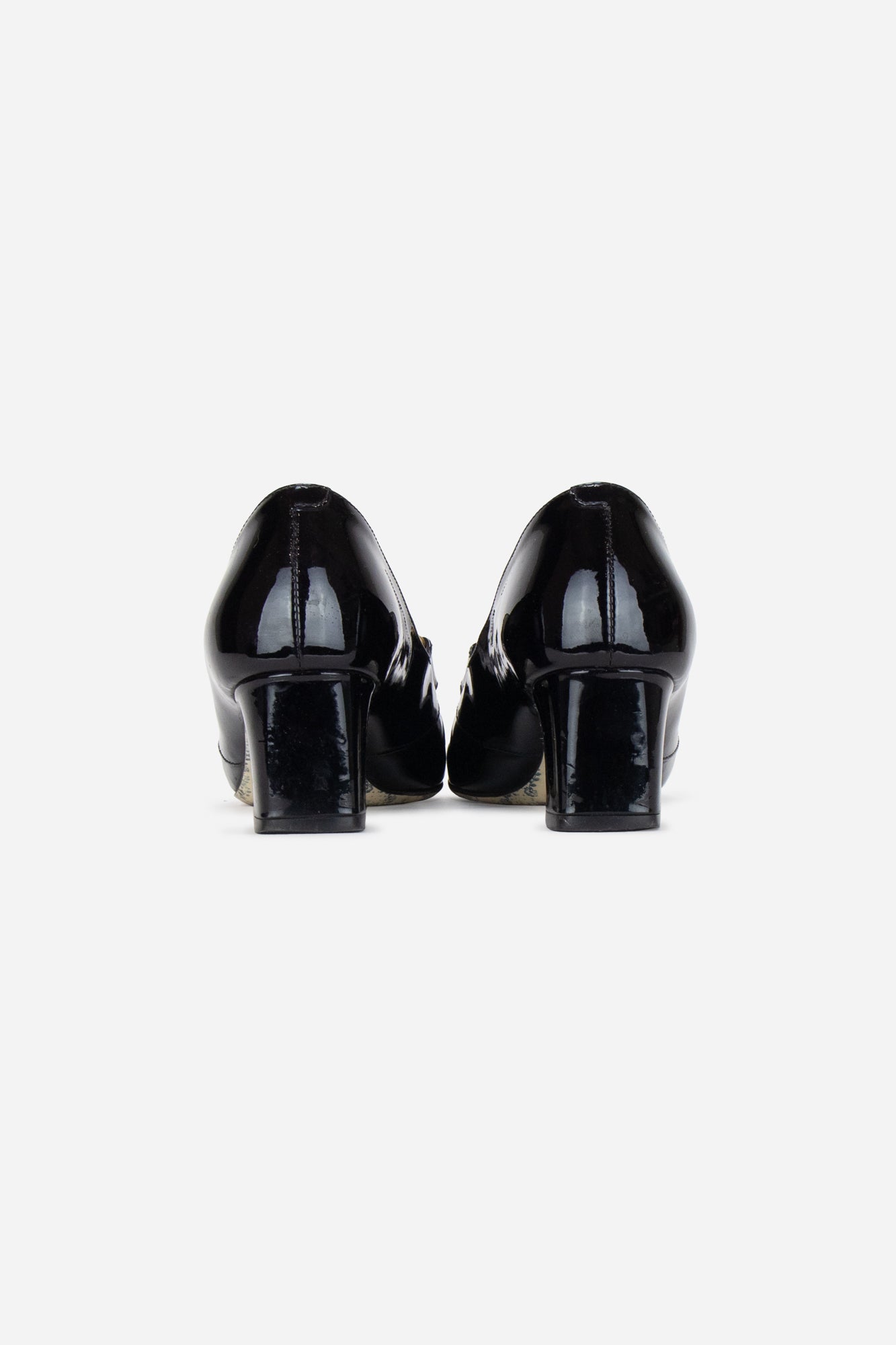 Patent Leather GG Block Heels