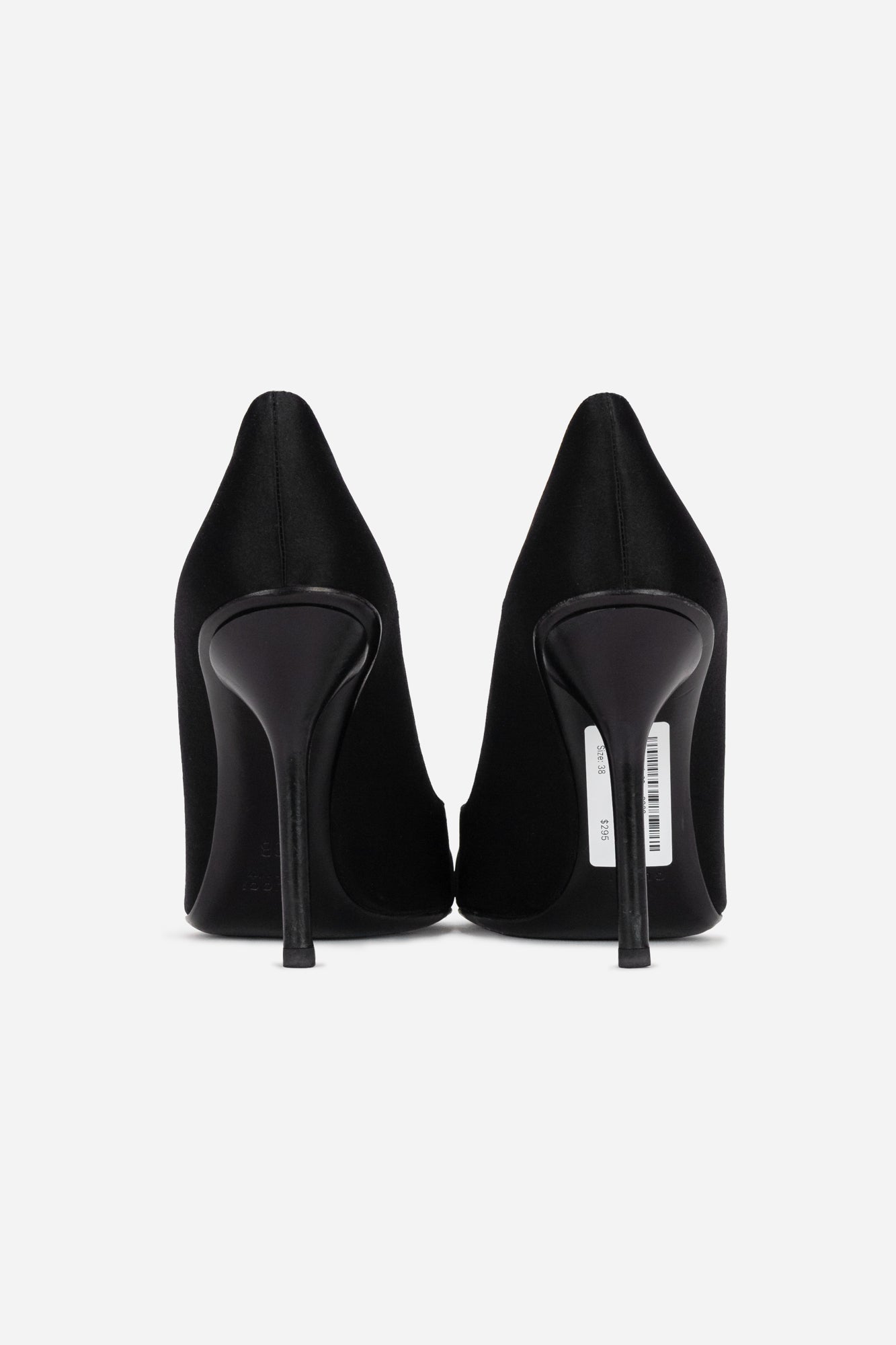 Satin Pumps With Horse Bit Diamond Detail