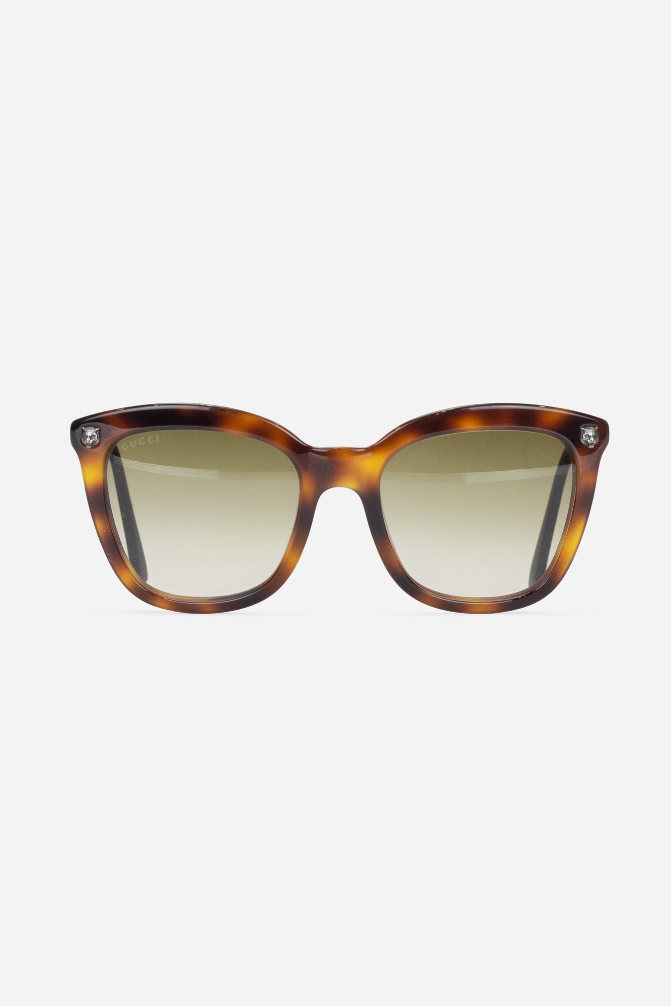 Tortoiseshell Cat Eye Sunglasses with Metal Details