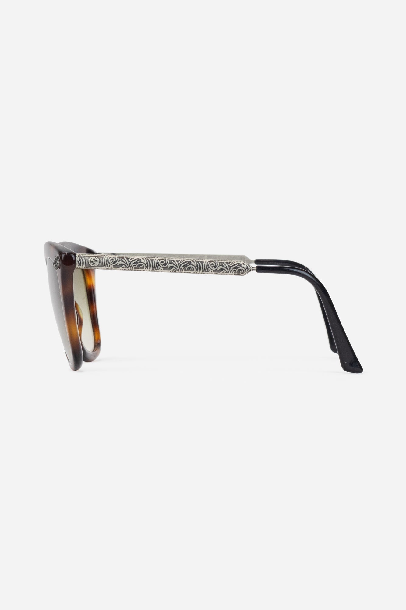 Tortoiseshell Cat Eye Sunglasses with Metal Details