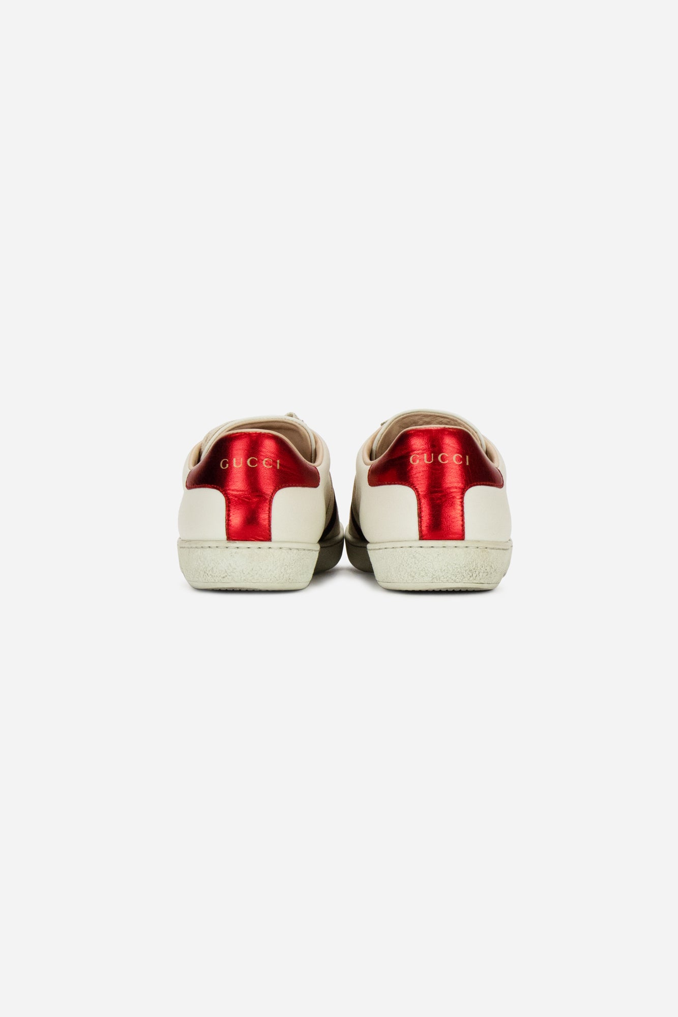 White Ace Logo Strap Sneaker