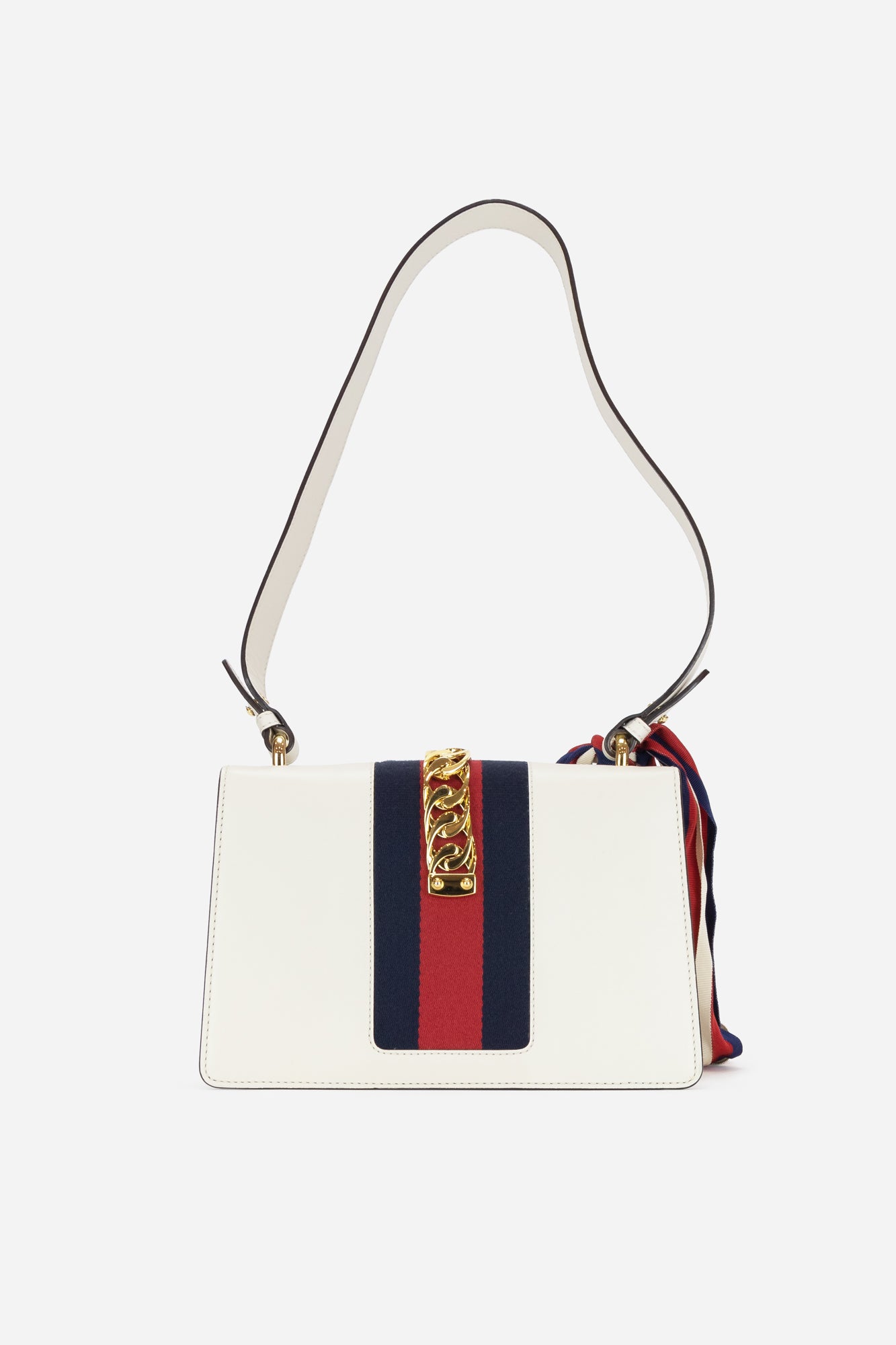 White Sylvie Leather Handbag