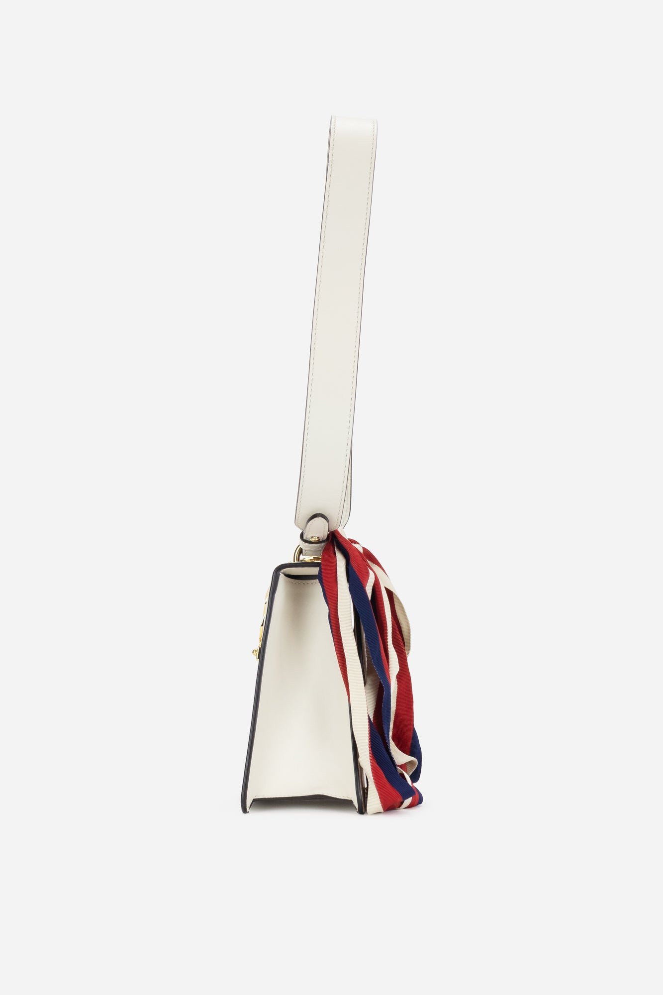 White Sylvie Leather Handbag